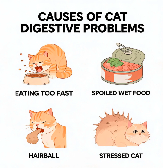 Cat Digestive Problems: Causes &amp; Solutions