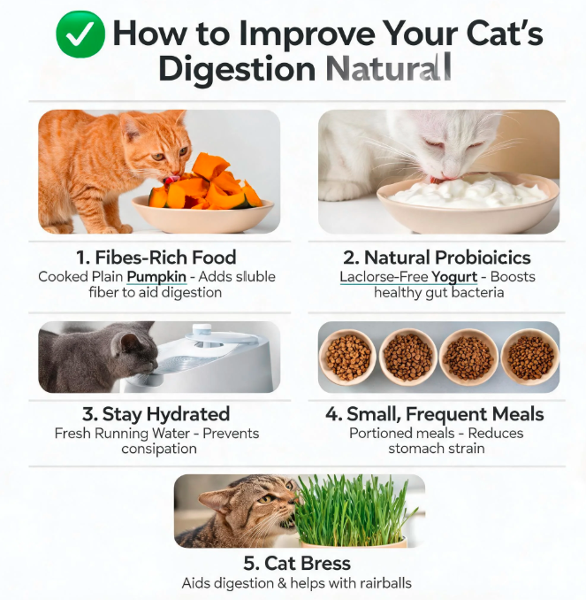 How to Improve Your Cat’s Digestion Naturally