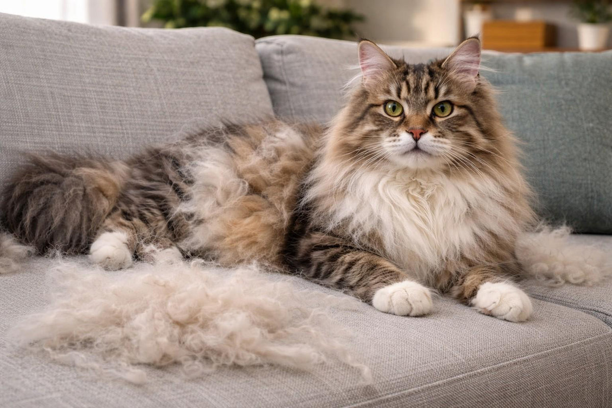 How to Remove Cat Hair From Furniture &amp; Clothes