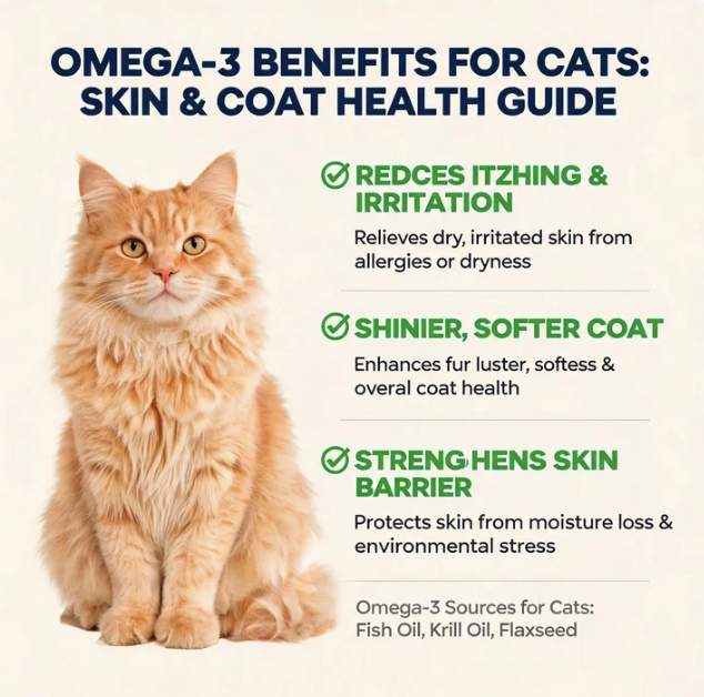 Omega-3 Benefits for Cats: Skin &amp; Coat Health Guide