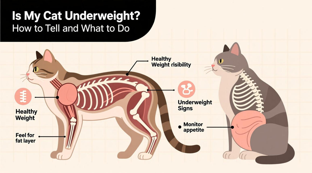 Underweight Cats: Causes &amp; Solutions