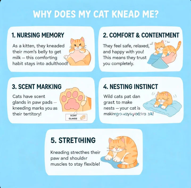 Why Does My Cat Knead Me?