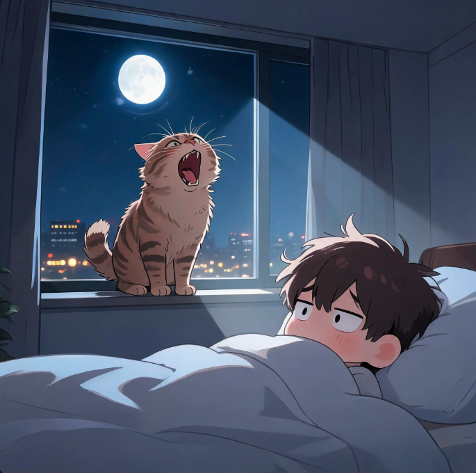 Why Does My Cat Yowl at Night?