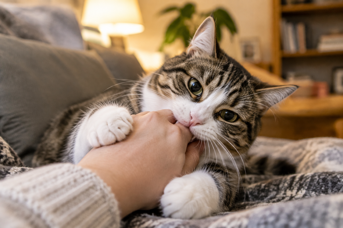 Why Does My Cat Bite Me Gently?