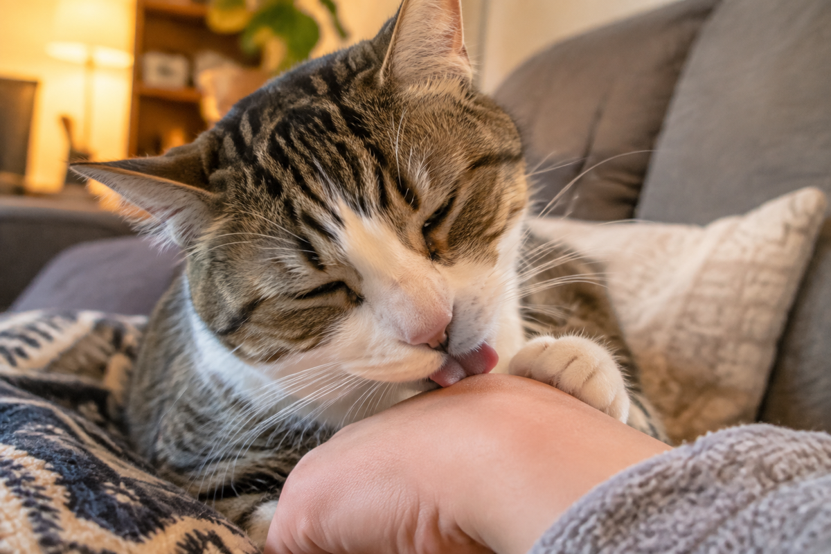 Why Does My Cat Groom Me?