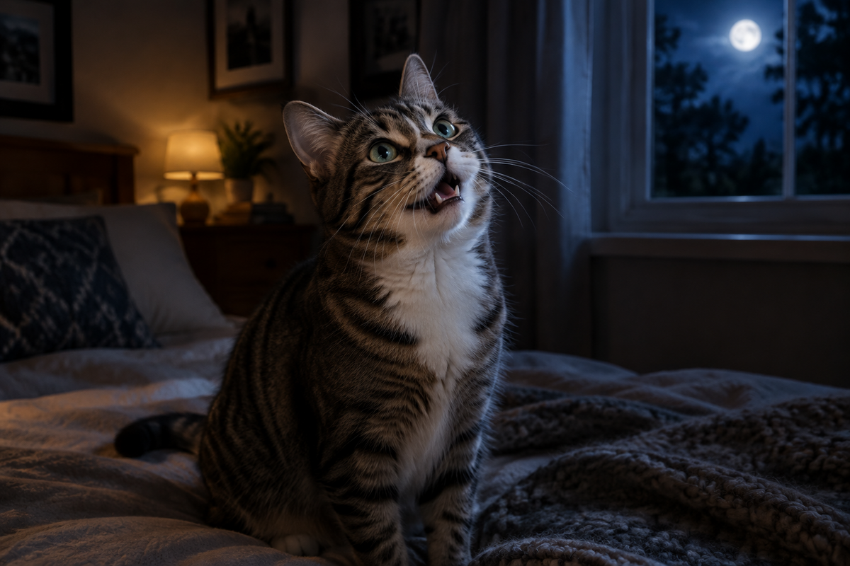 Why Does My Cat Meow at Night?