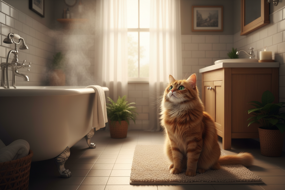 Why Does My Cat Sit in the Bathroom?