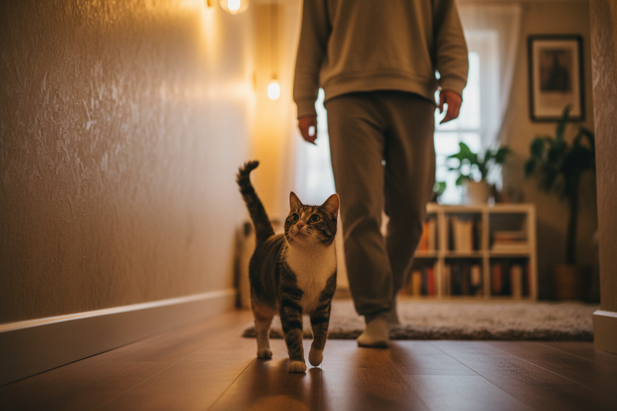 Why Does My Cat Follow Me Around the House?