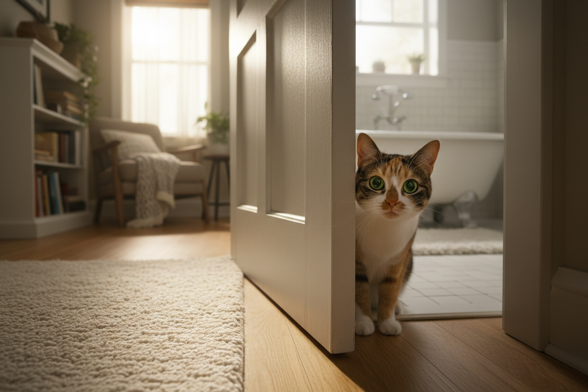 Why Does My Cat Follow Me to the Bathroom?