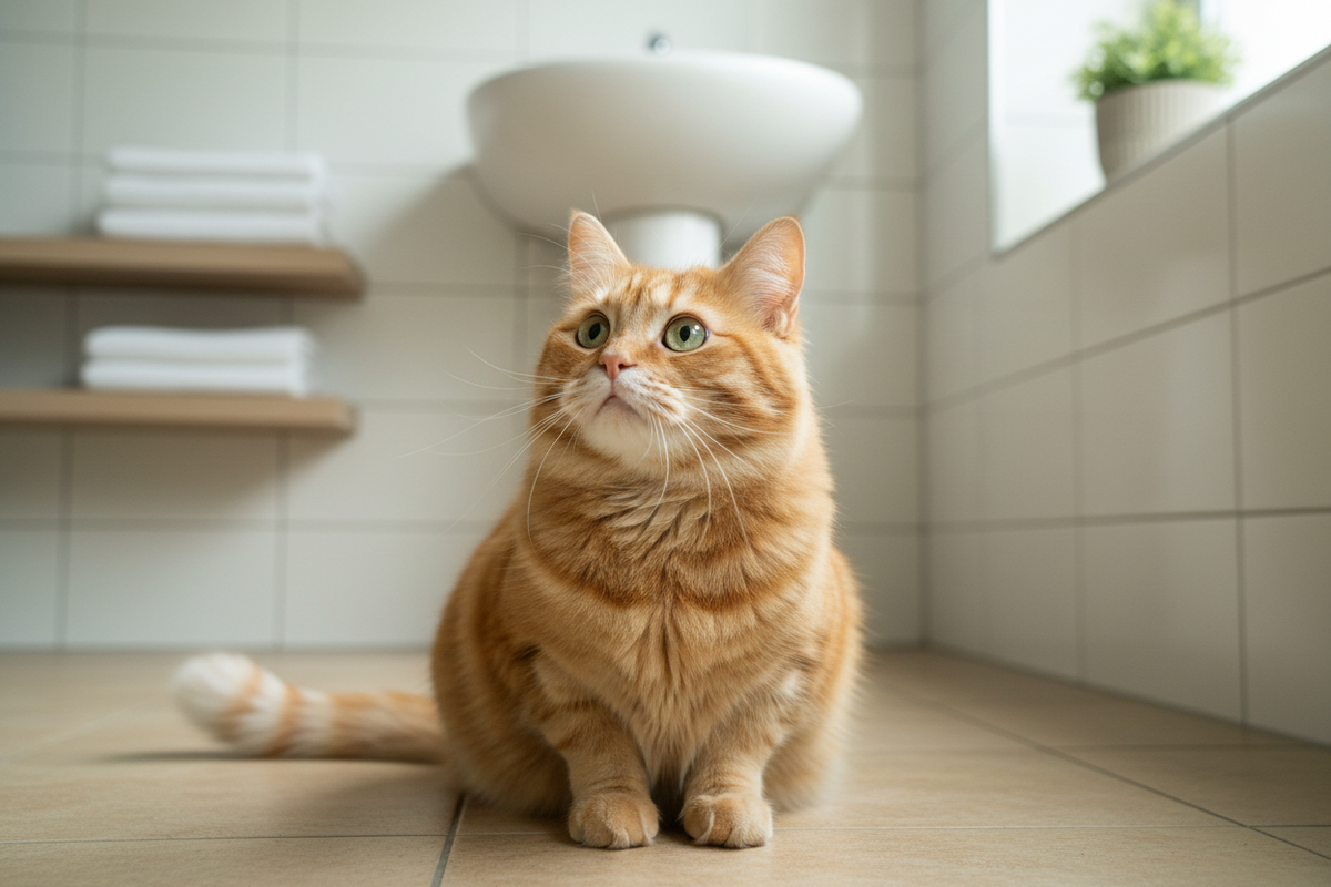 Why Does My Cat Sit in the Bathroom?
