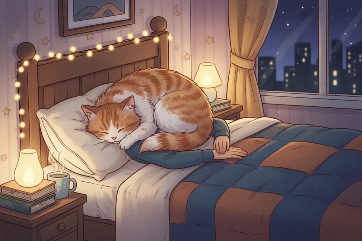 Why Does My Cat Sleep on My Head?
