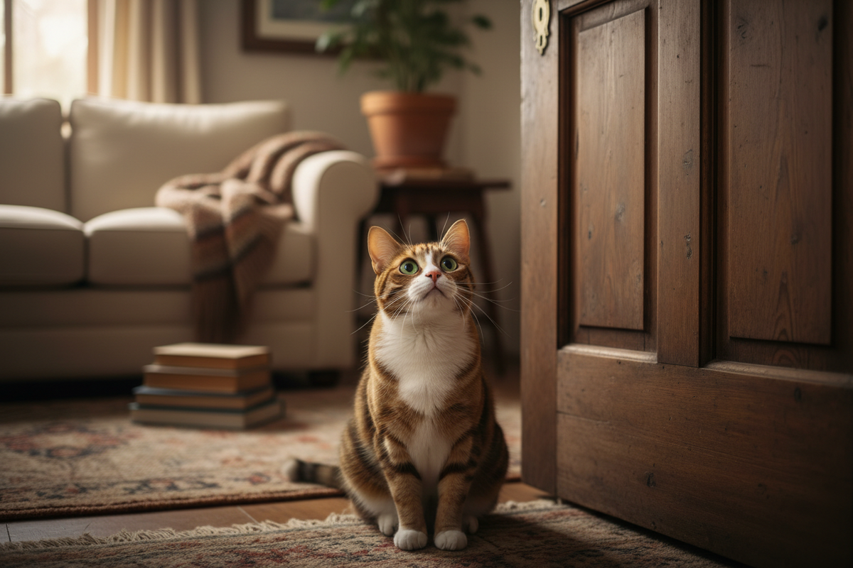 Why Does My Cat Wait Outside the Door?