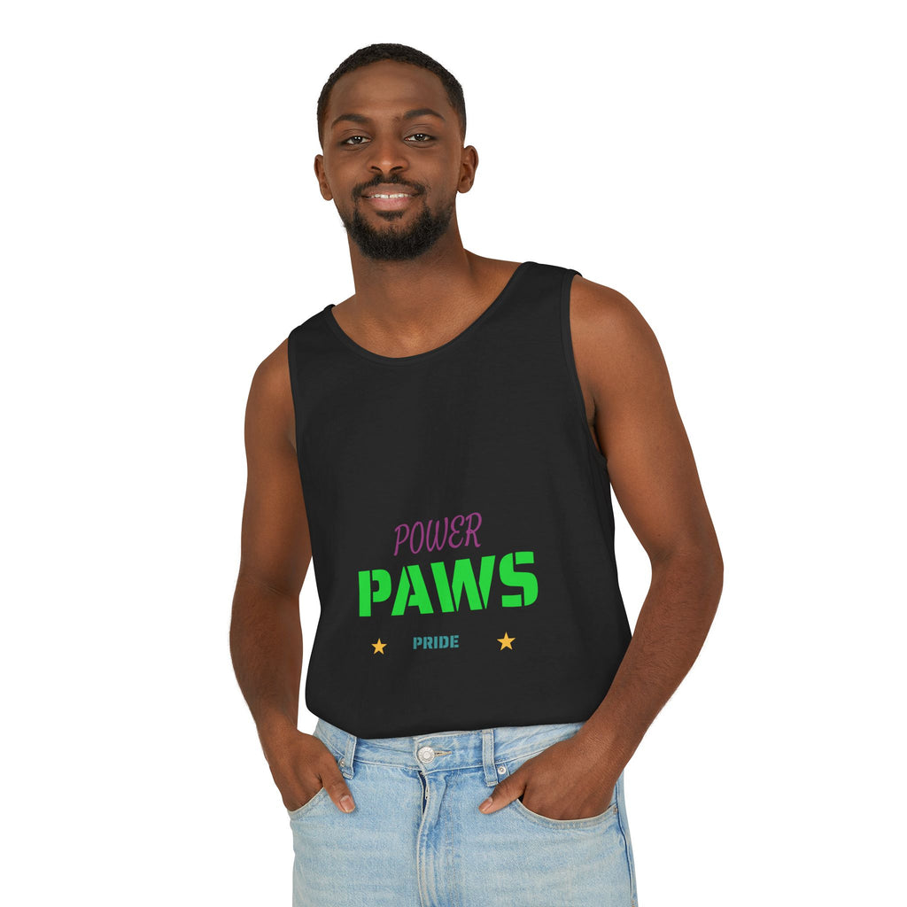 Power Paws Tank Top — "Frenchie Strong" Graphic Dog Fitness Tank
