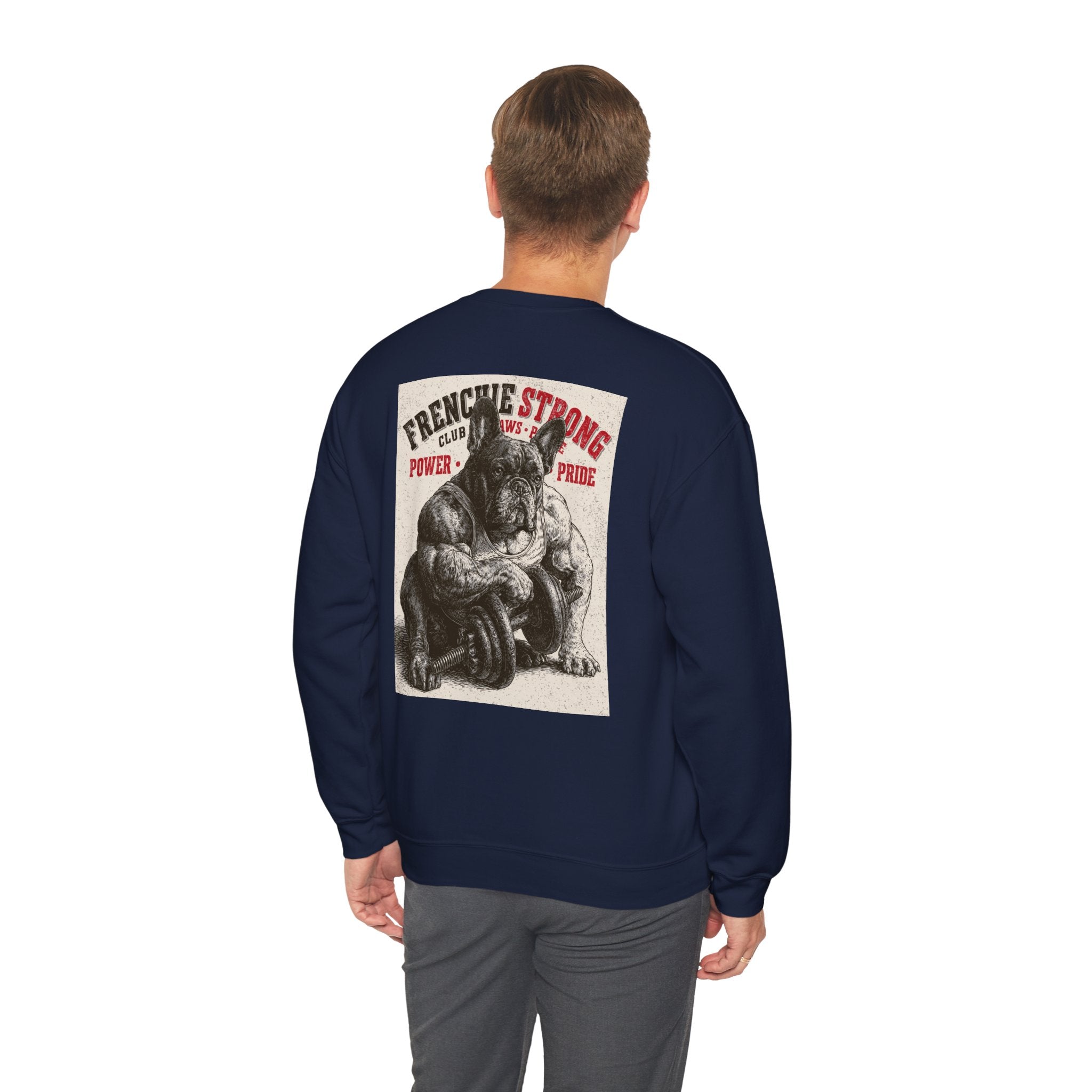 TankPaw® Frenchie Strong Club Premium Sweatshirt – Vintage French Bulldog Crewneck
