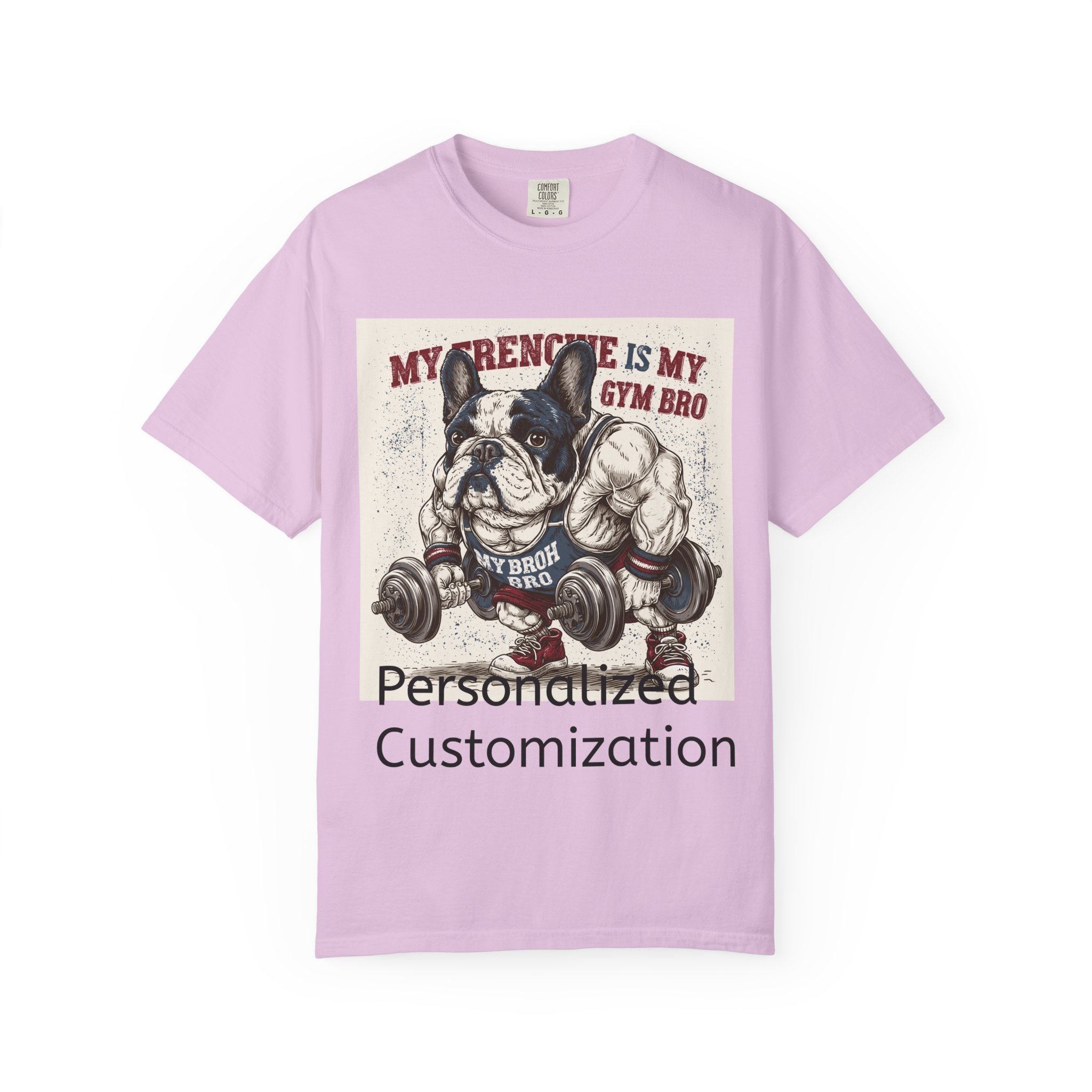Personalized French Bulldog T-Shirt | Custom Frenchie Name Graphic Tee for Dog Lovers