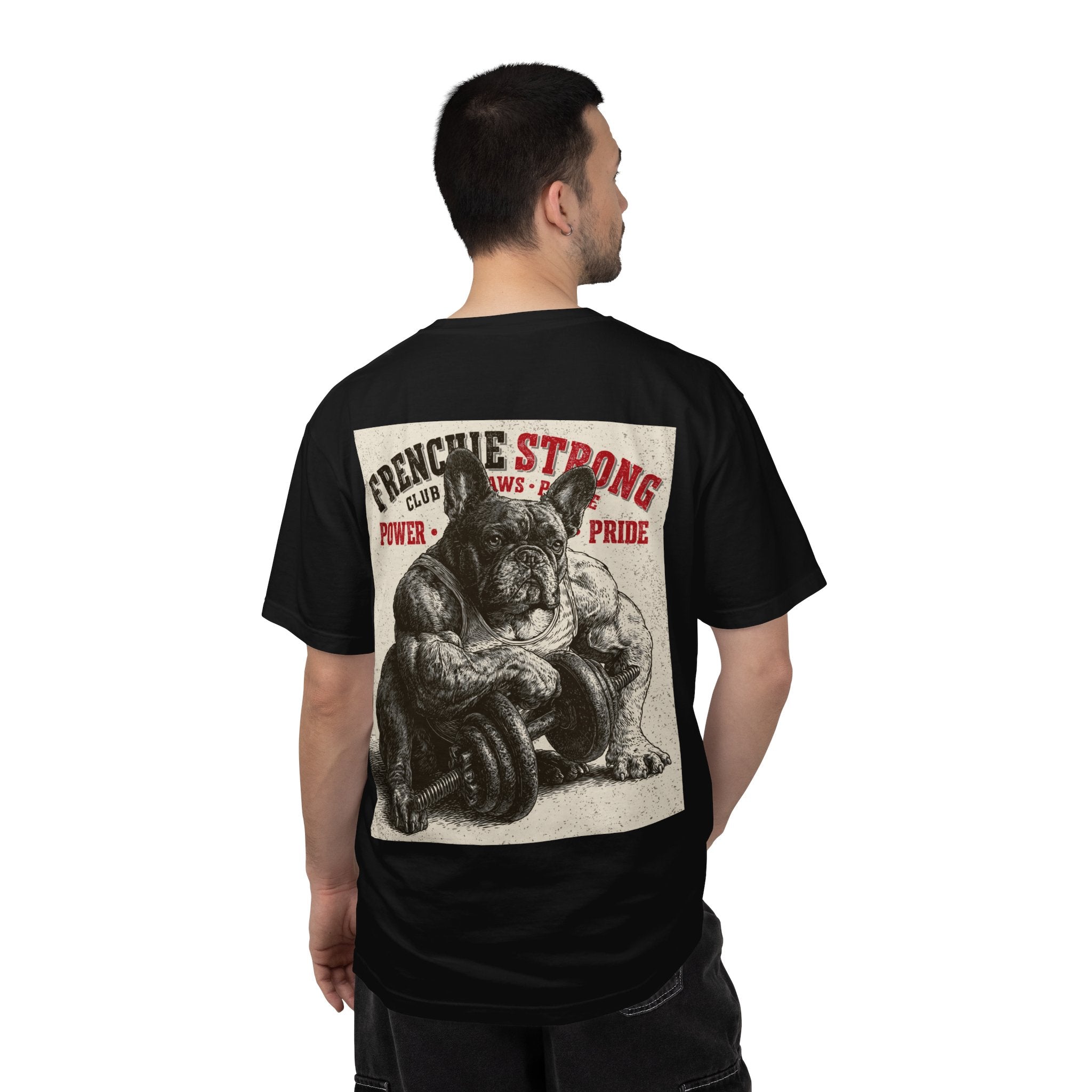 TankPaw® Frenchie Strong Club Premium T-Shirt – Vintage French Bulldog Graphic Tee
