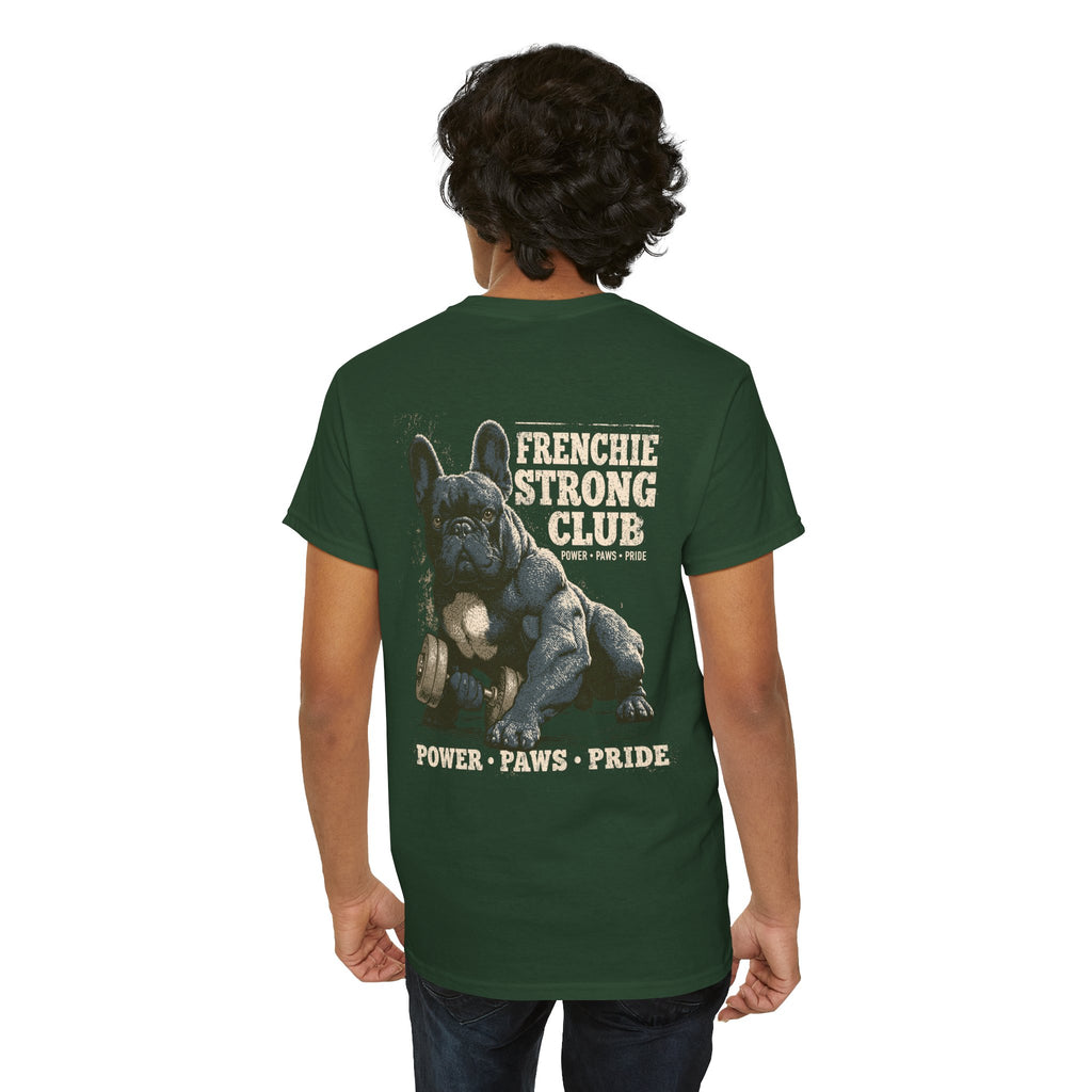 Frenchie Strong Club Vintage Gym T-Shirt | TankPaw™