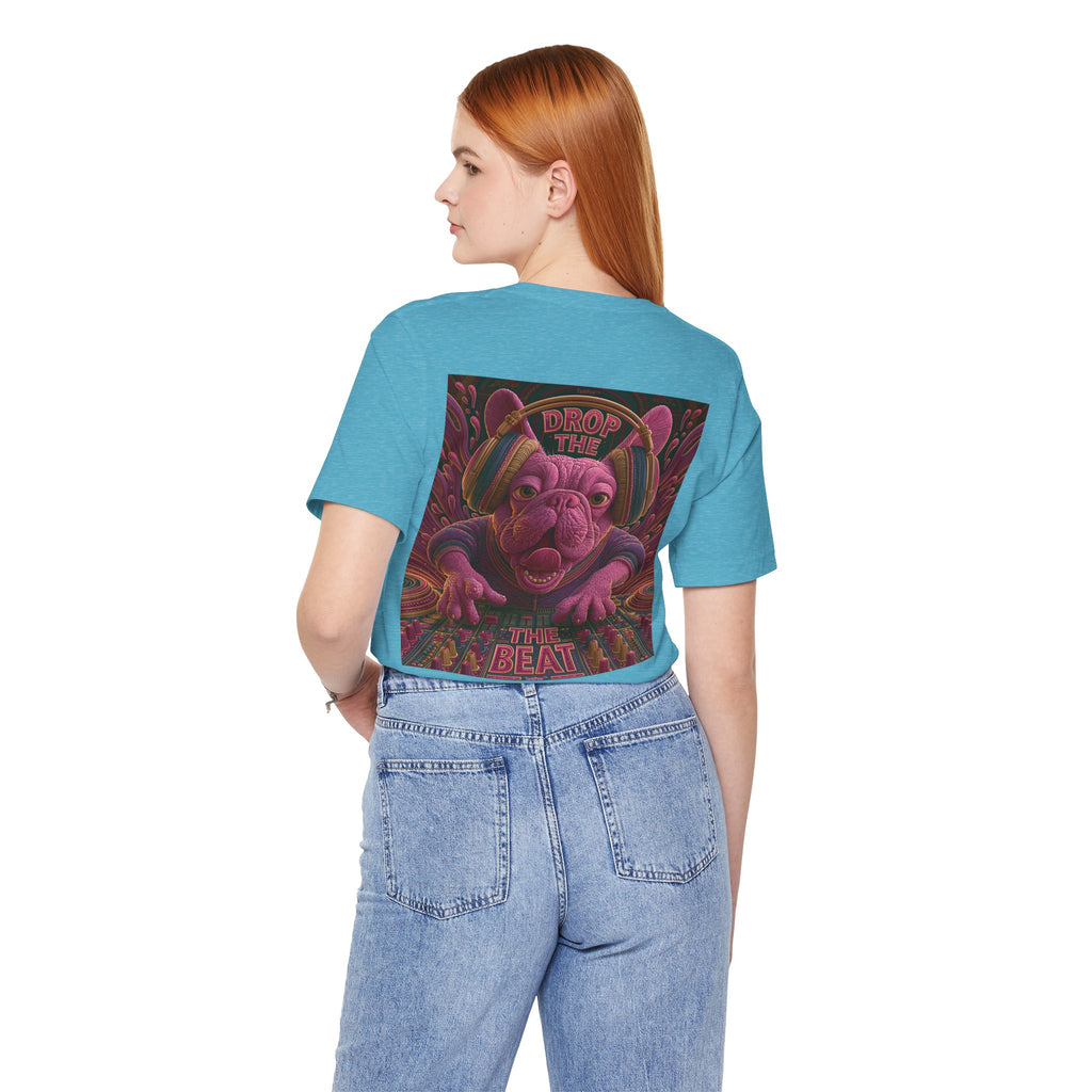 Electric French Bulldog T-Shirt – Neon DJ Dog Shirt for Music Lovers