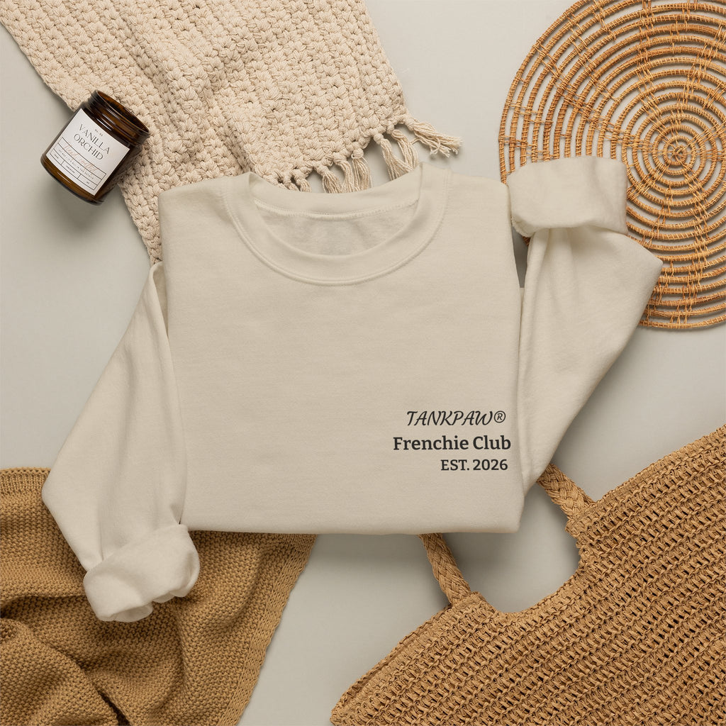 TankPaw® Frenchie Strong Club Premium Sweatshirt – Vintage French Bulldog Crewneck
