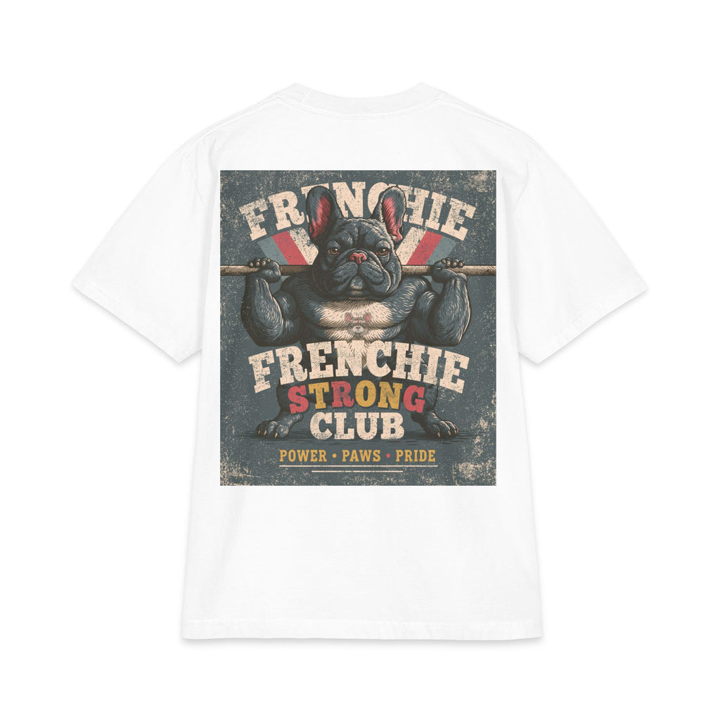Frenchie Gains T-Shirt – Funny Muscle Dog Workout Shirt