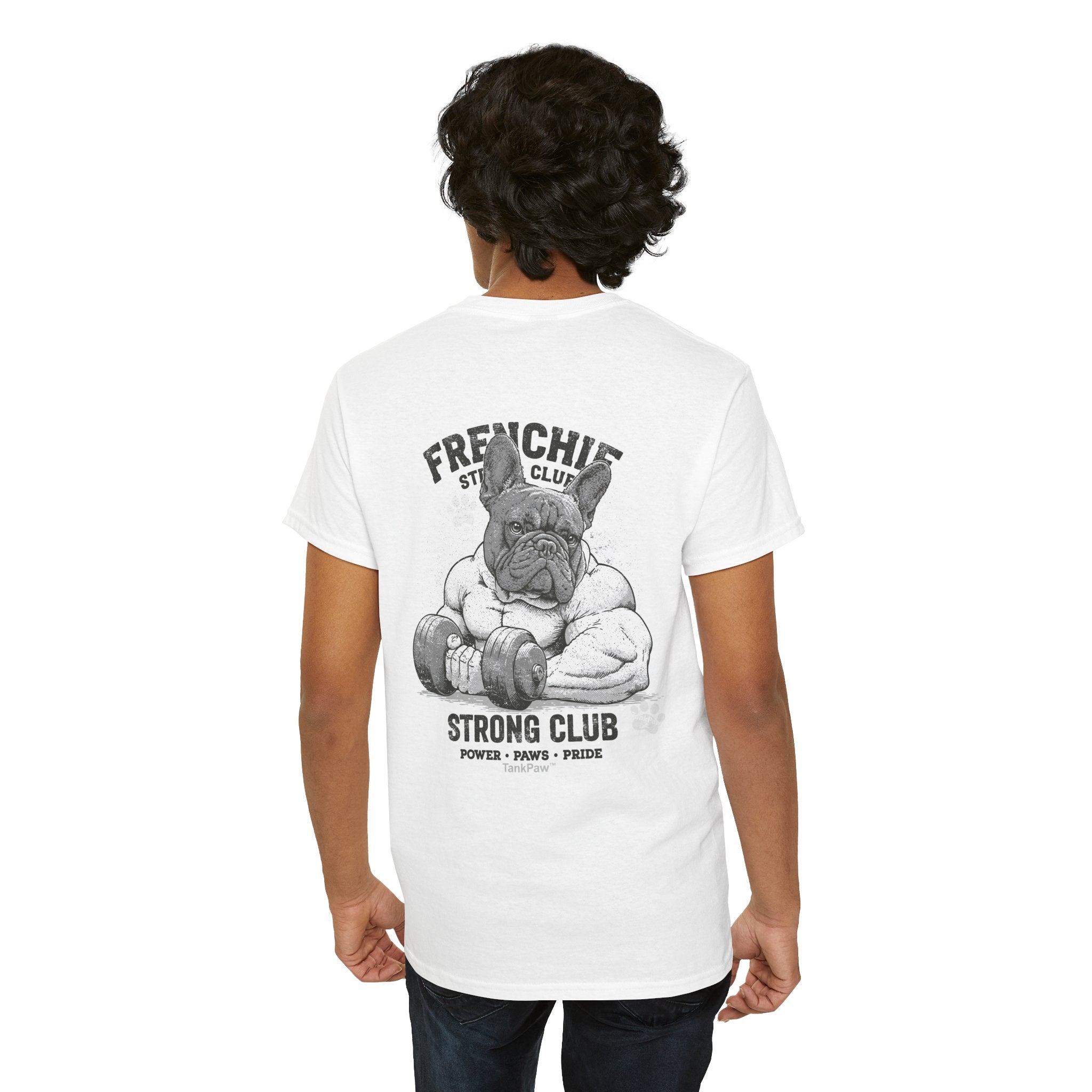 Frenchie Strong Club Vintage Gym T-Shirt | TankPaw™