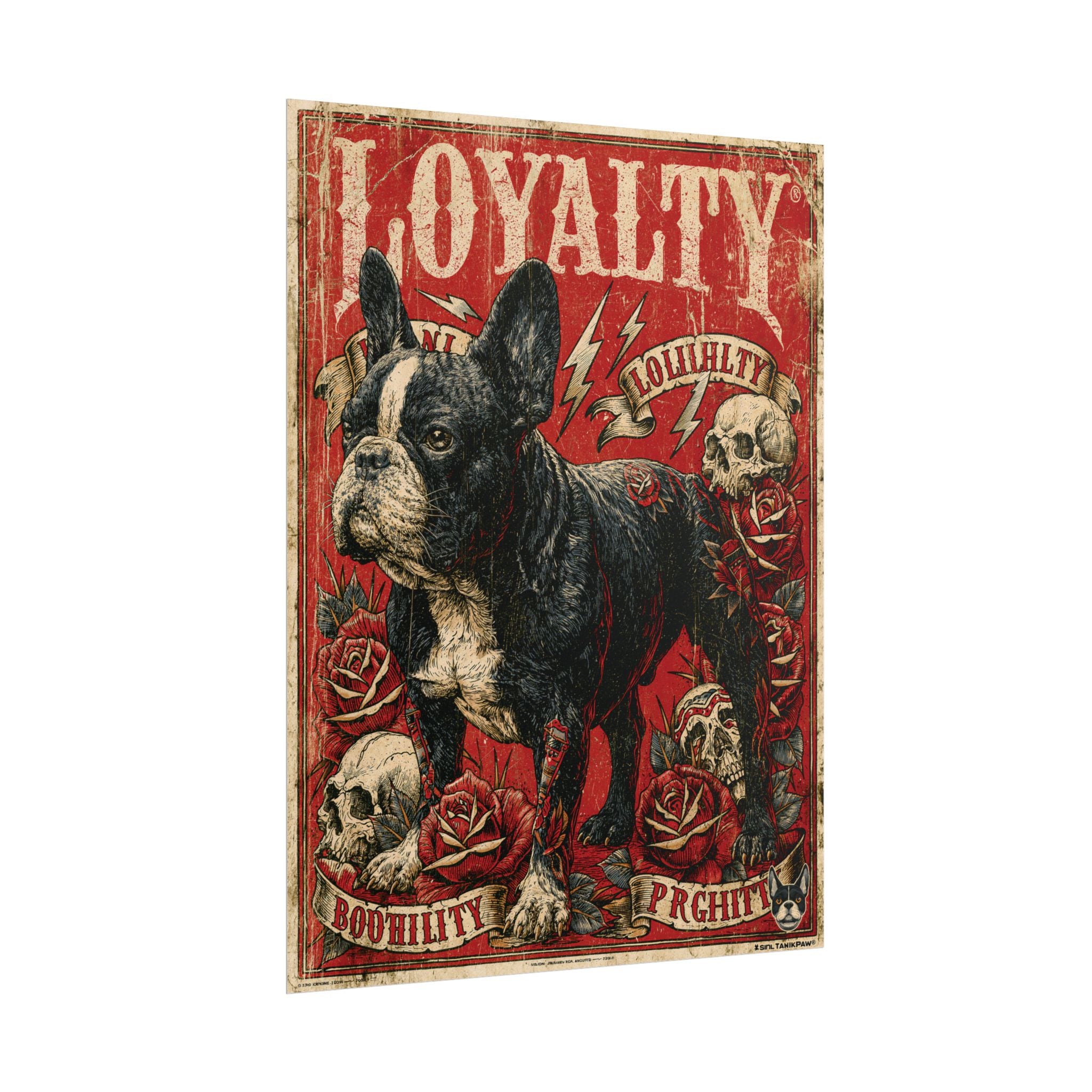 TankPaw® French Bulldog Wall Art Poster – Premium Vintage Frenchie Decor