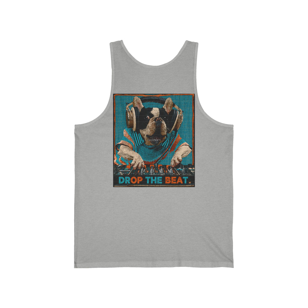 DJ Monkey 'Drop the Beat' Tank Top – Retro Music Festival Graphic
