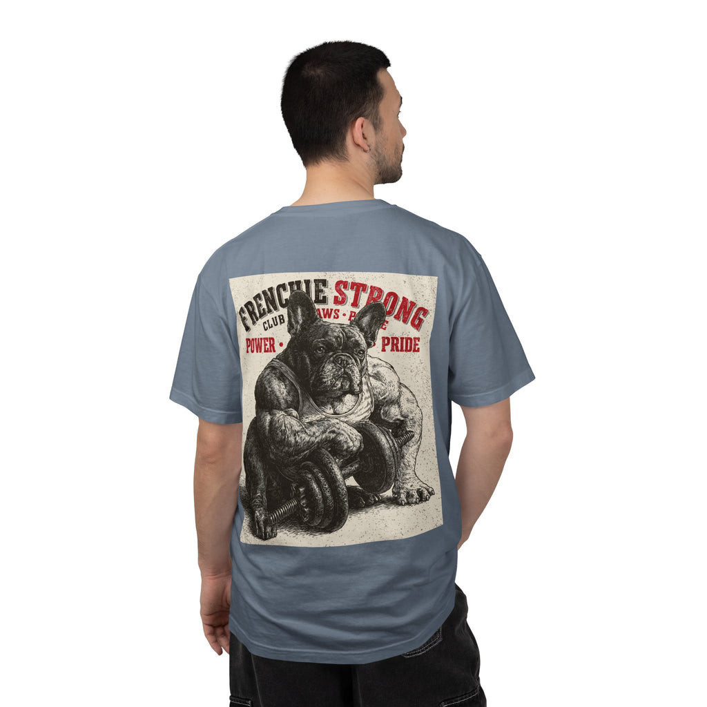 TankPaw® Frenchie Strong Club Premium T-Shirt – Vintage French Bulldog Graphic Tee