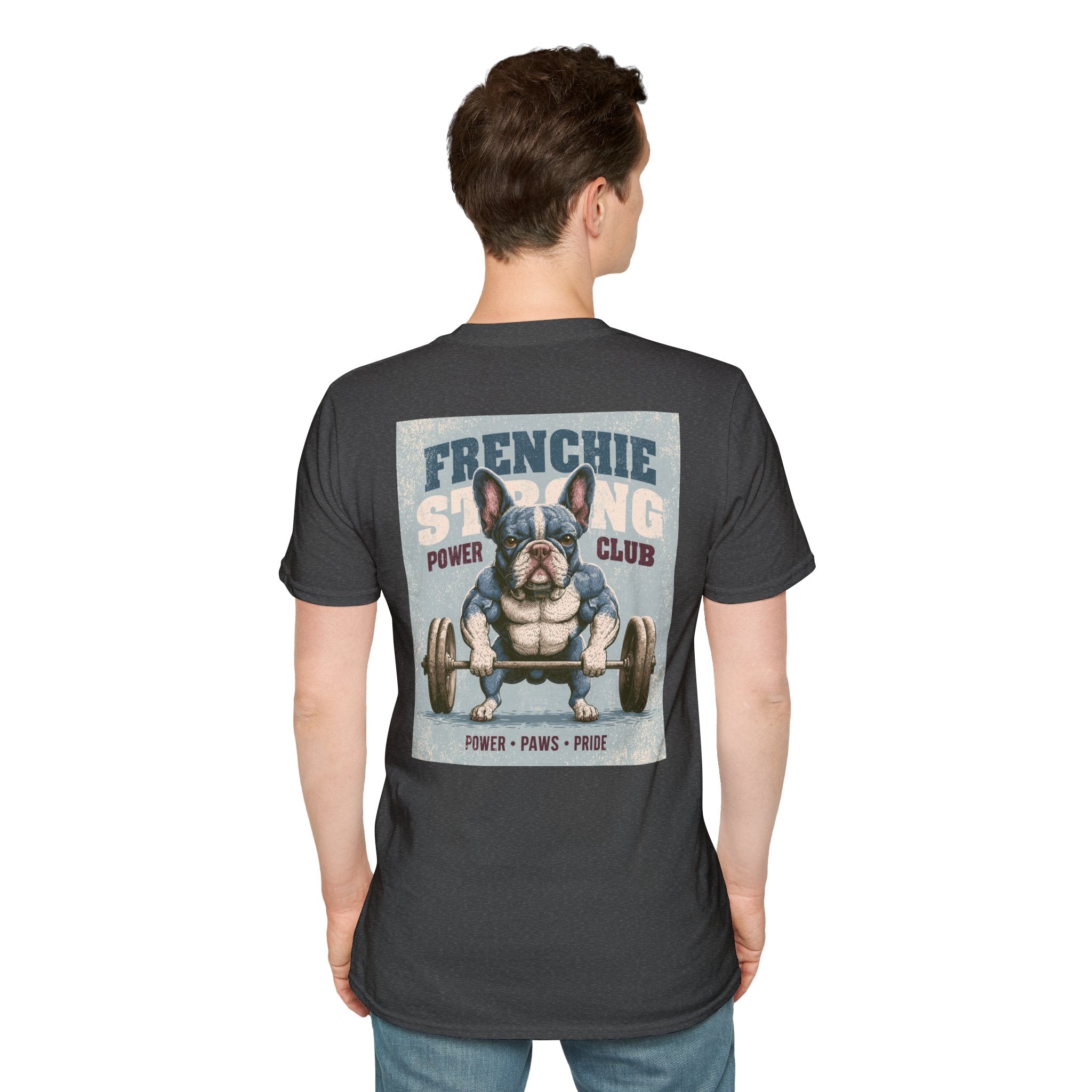 Muscle French Bulldog T-Shirt – Strong Frenchie Workout Shirt for Dog Lovers