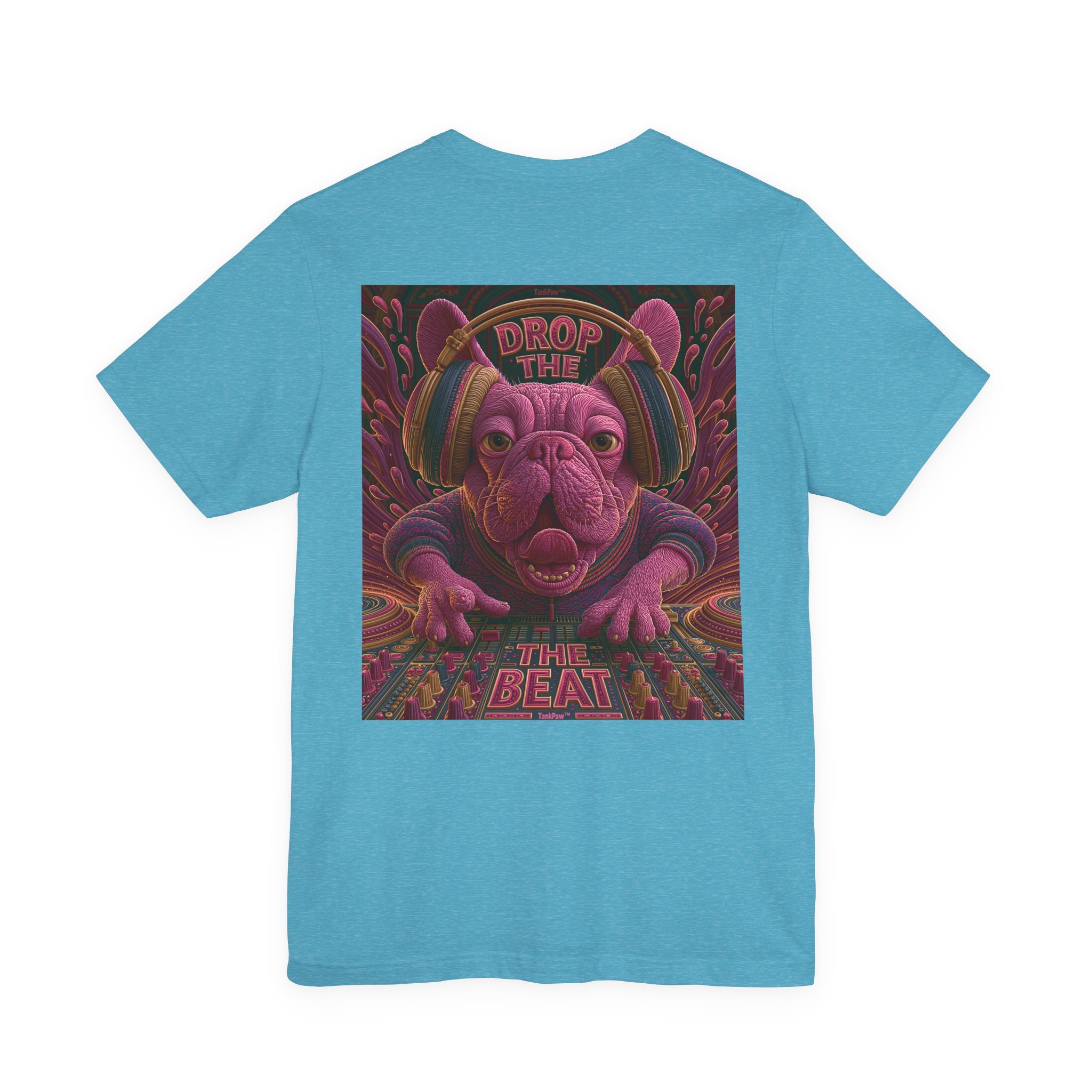 Electric French Bulldog T-Shirt – Neon DJ Dog Shirt for Music Lovers