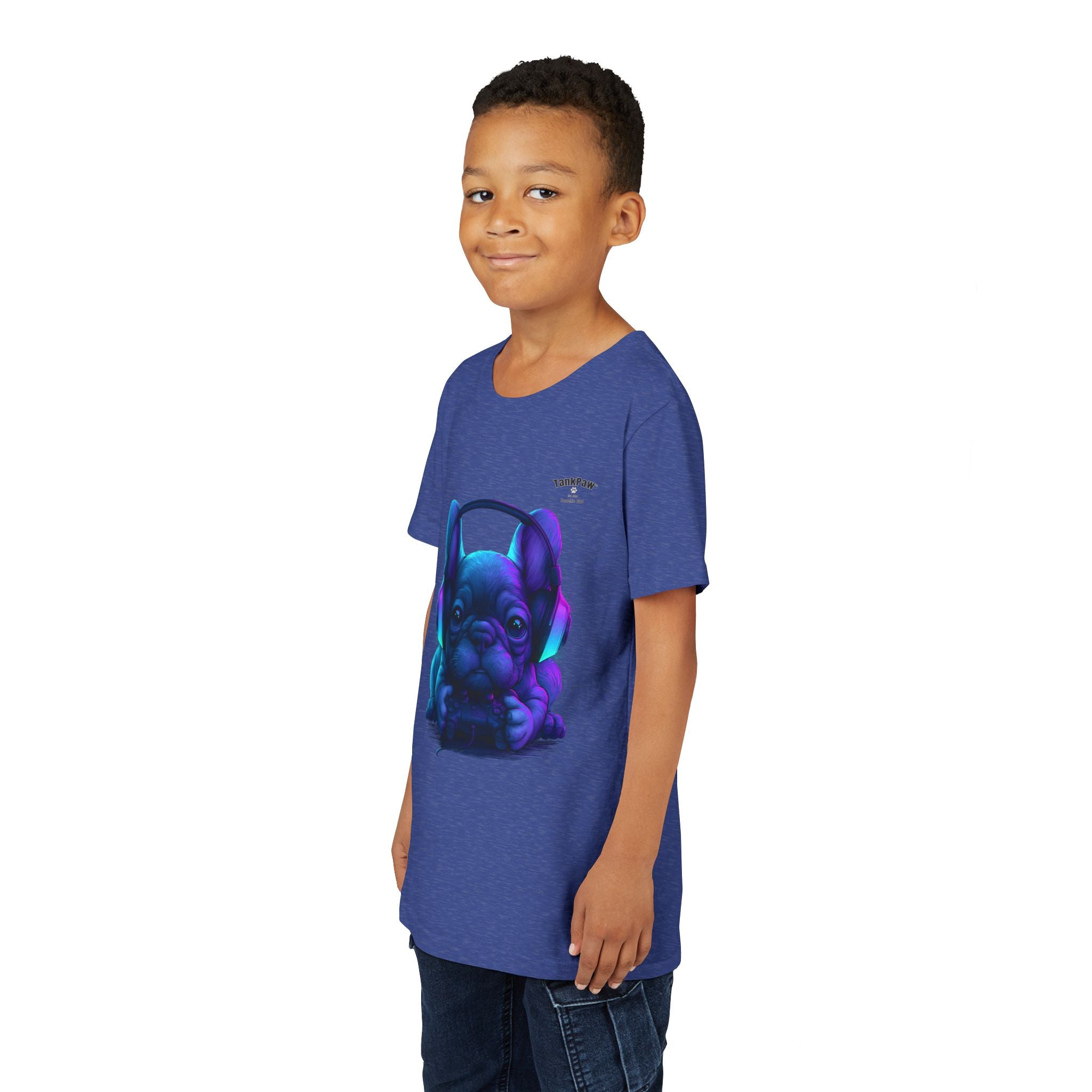 Youth French Bulldog Graphic T-Shirt – Cool Frenchie Tee for Kids & Teens