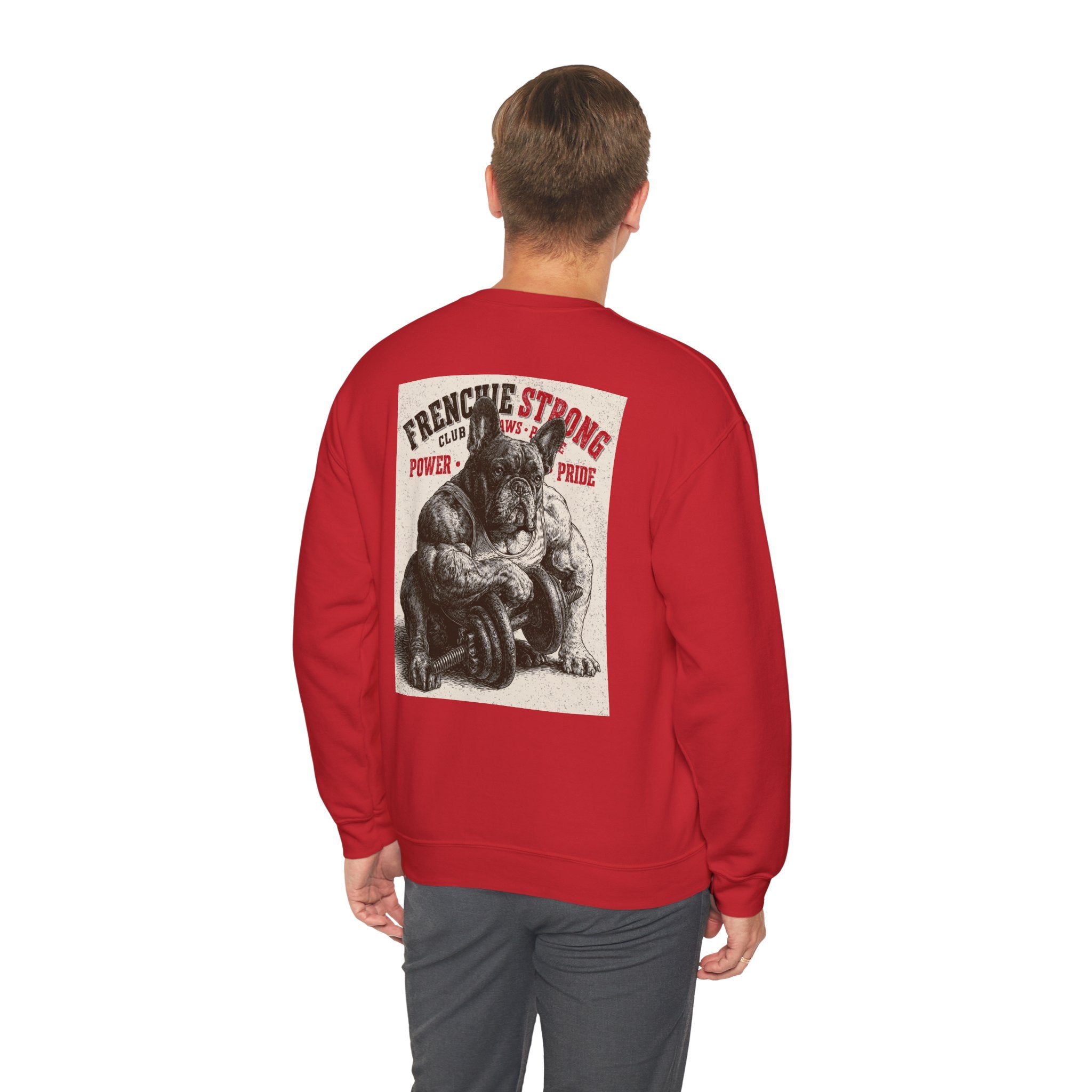 TankPaw® Frenchie Strong Club Premium Sweatshirt – Vintage French Bulldog Crewneck