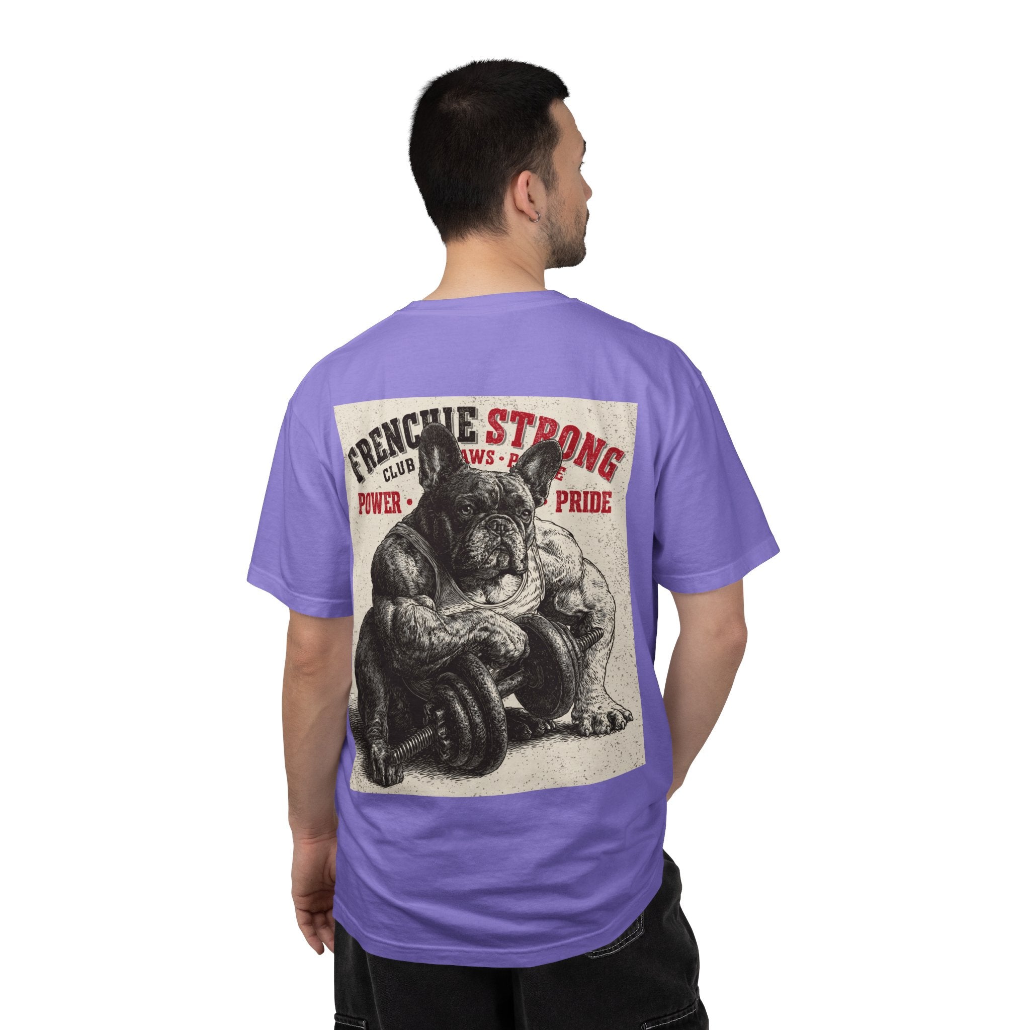 TankPaw® Frenchie Strong Club Premium T-Shirt – Vintage French Bulldog Graphic Tee