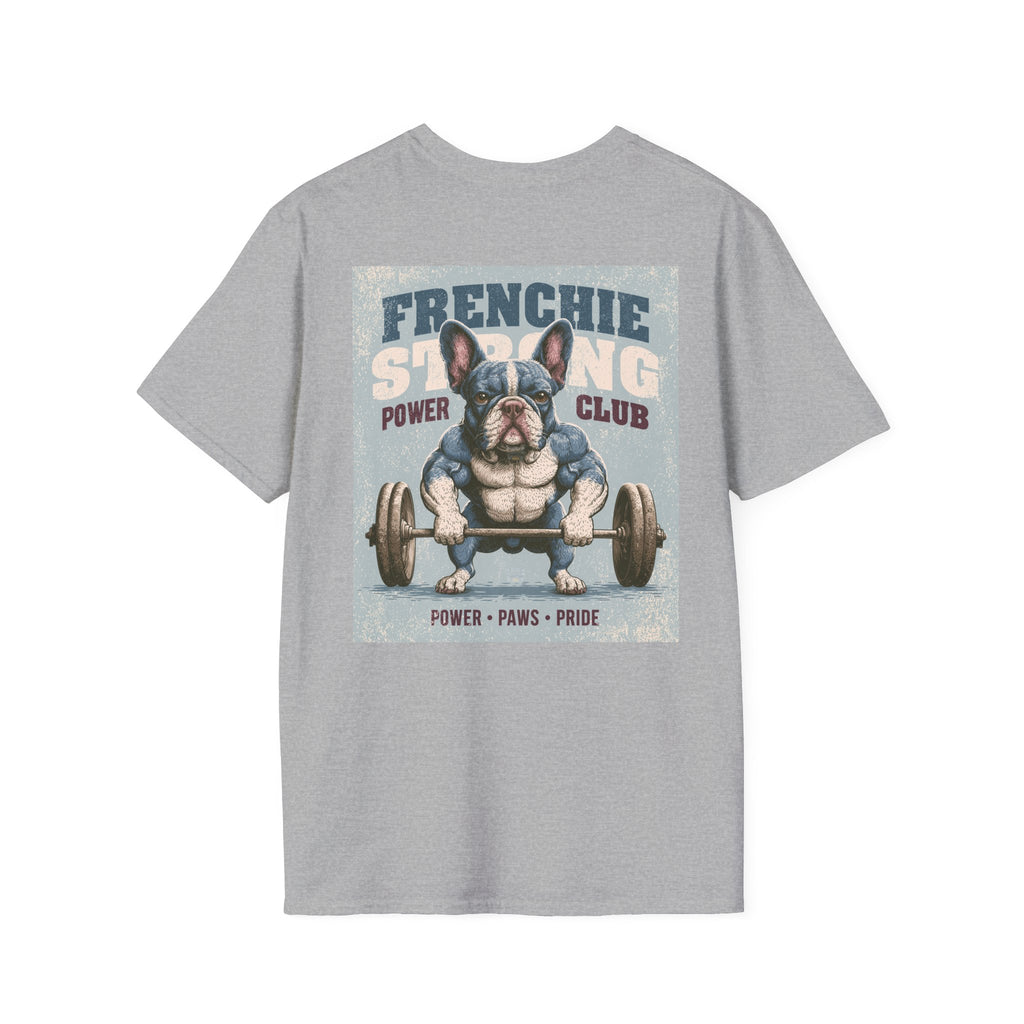Muscle French Bulldog T-Shirt – Strong Frenchie Workout Shirt for Dog Lovers