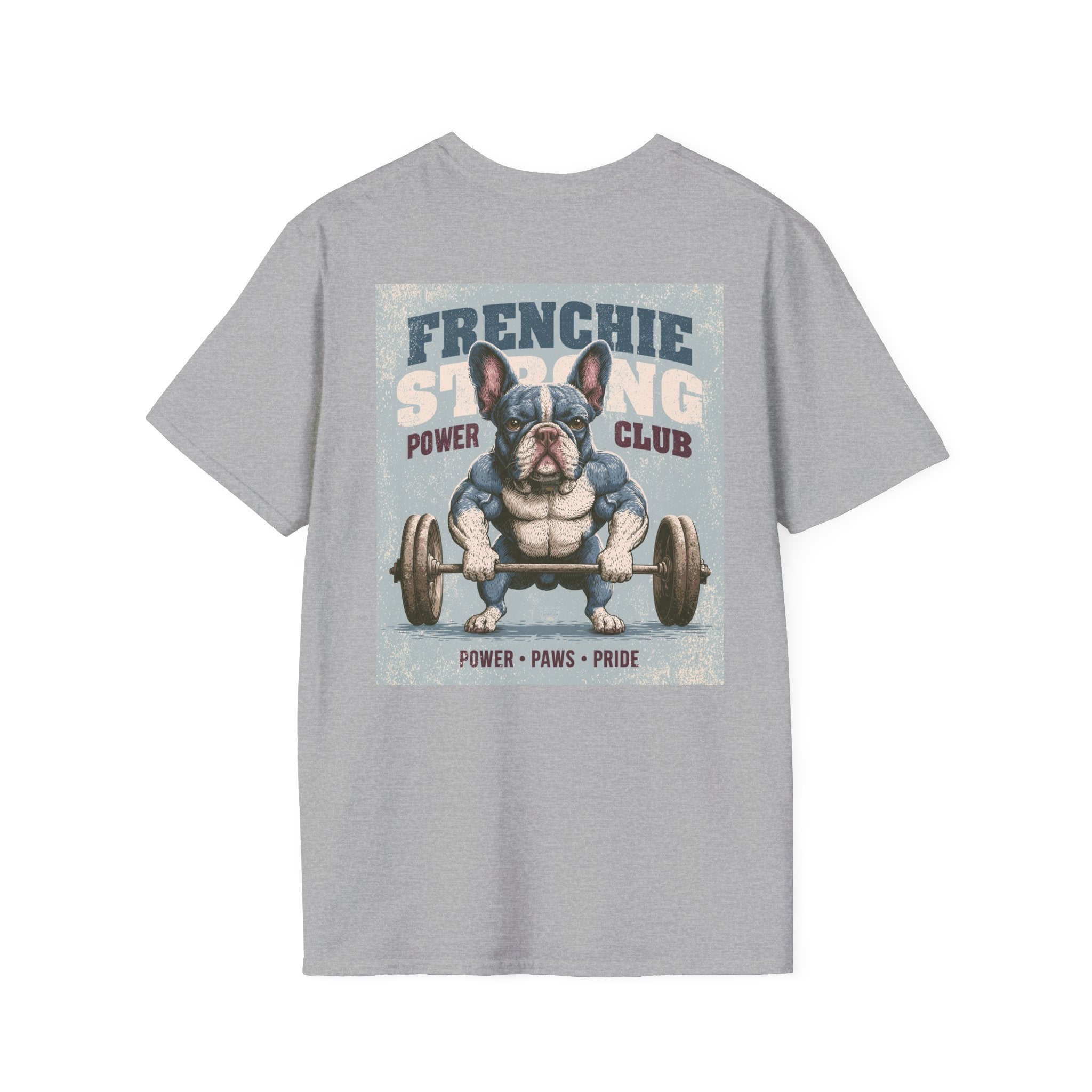 Muscle French Bulldog T-Shirt – Strong Frenchie Workout Shirt for Dog Lovers