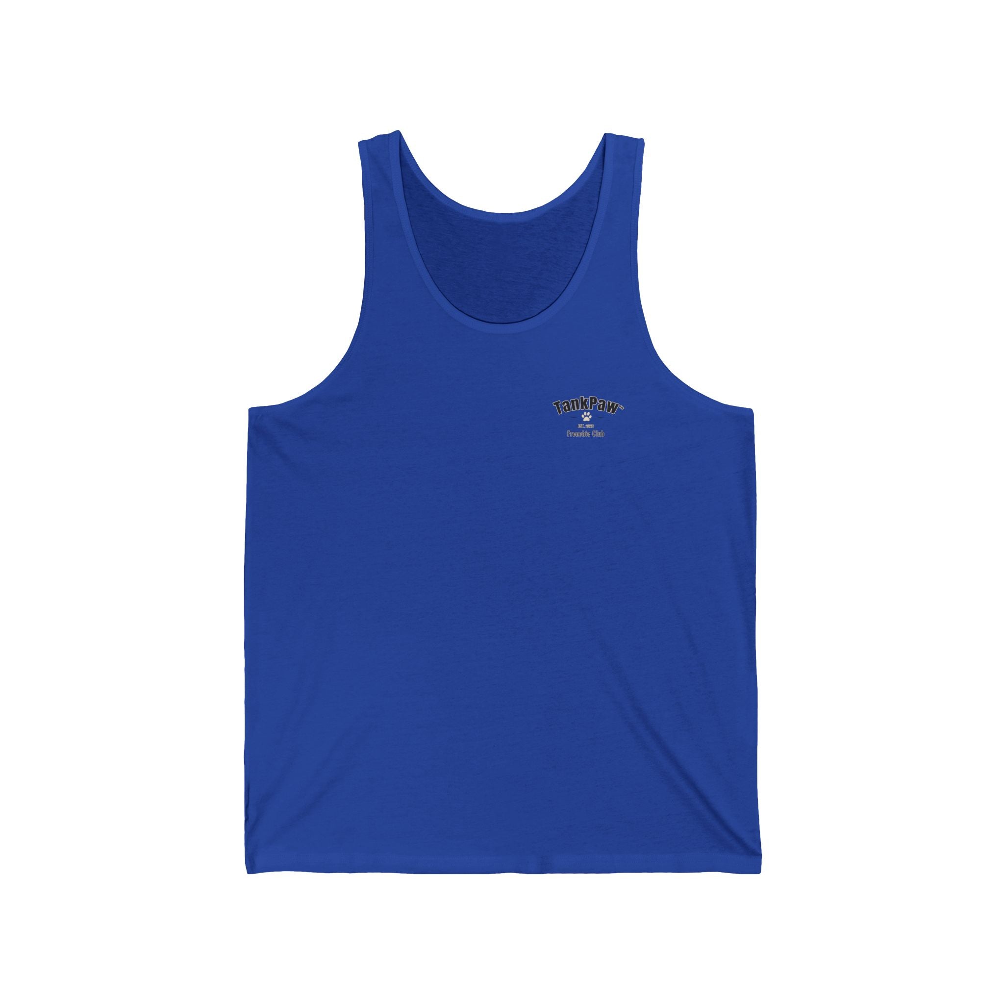 DJ Frenchie Graphic Tank Top — "Music, Paw Prints, & Energy" Summer Music Festival Tee