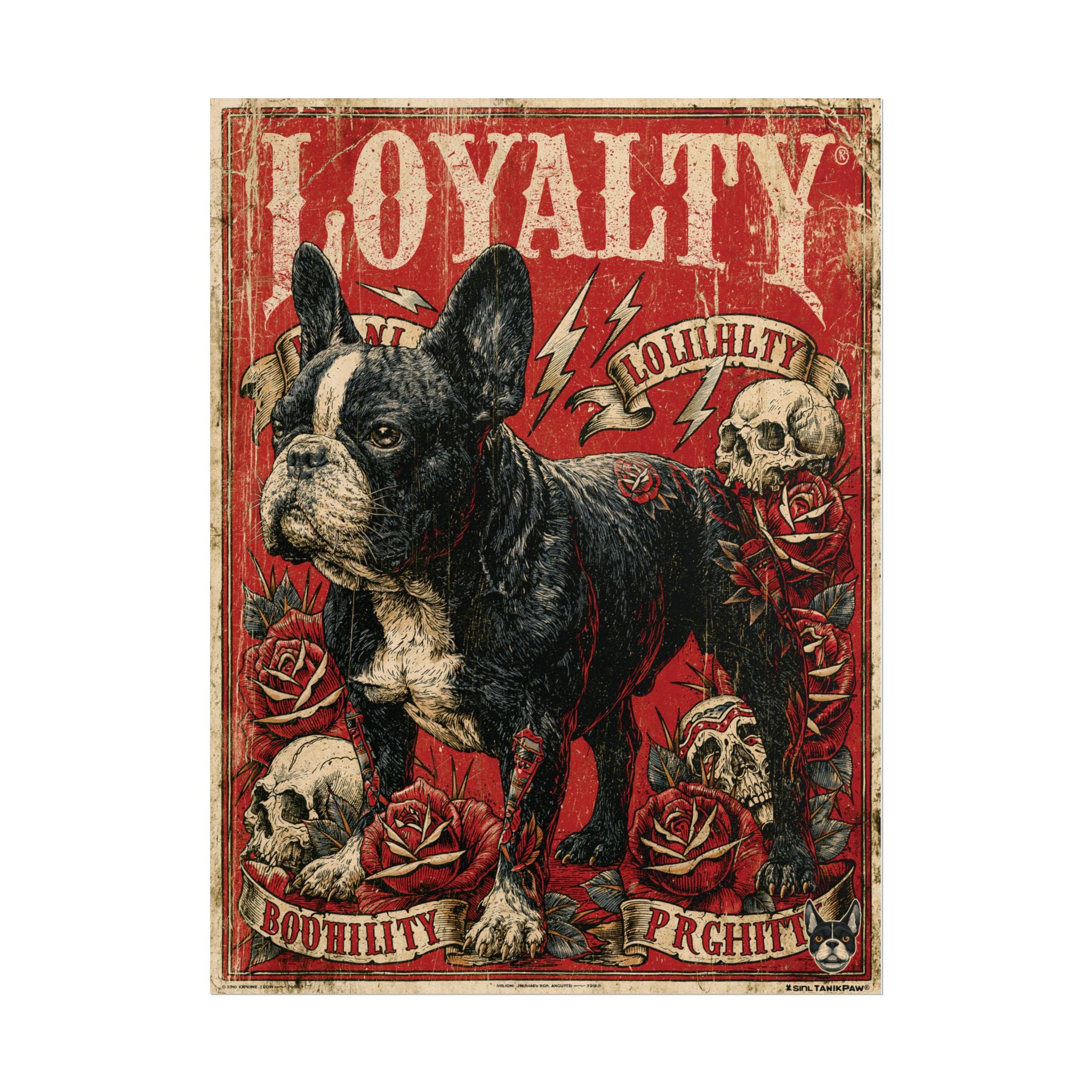 TankPaw® French Bulldog Wall Art Poster – Premium Vintage Frenchie Decor