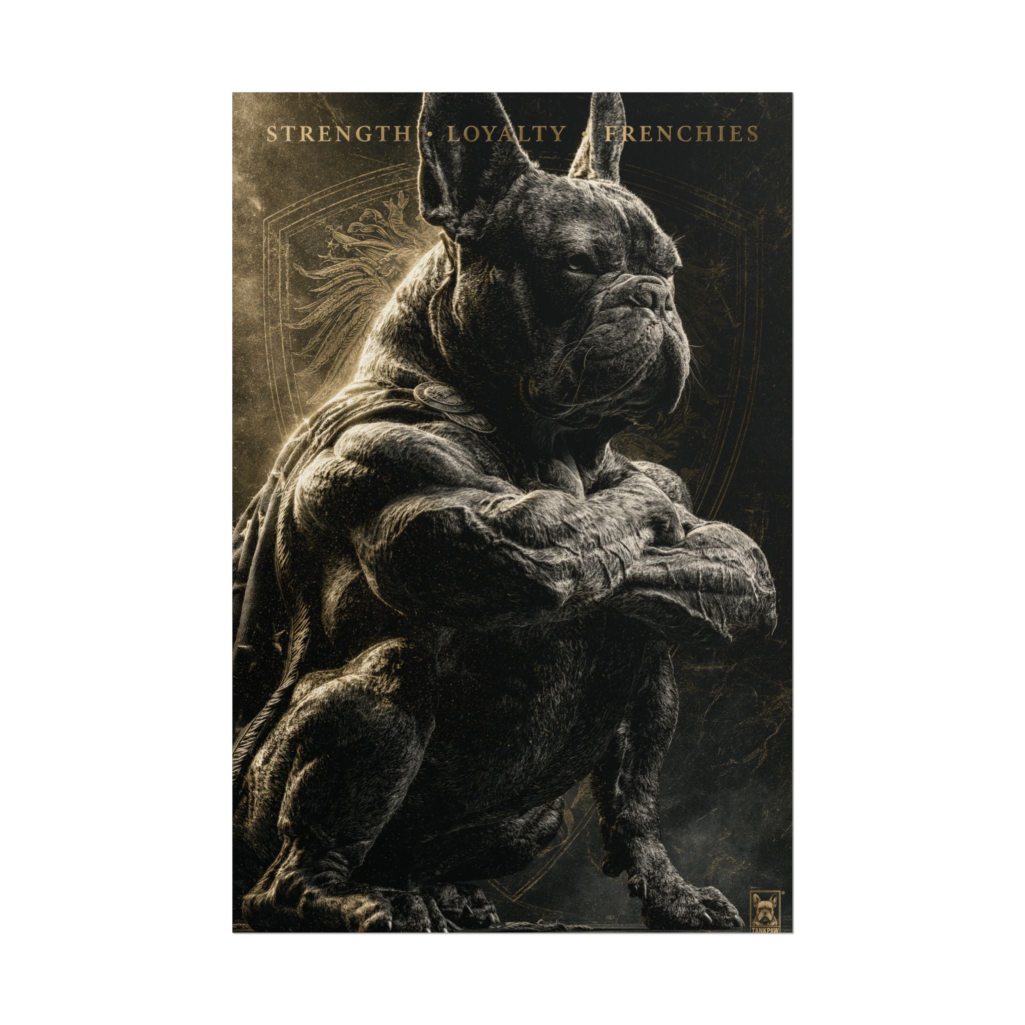 TankPaw® French Bulldog Wall Art Poster – Premium Vintage Frenchie Decor