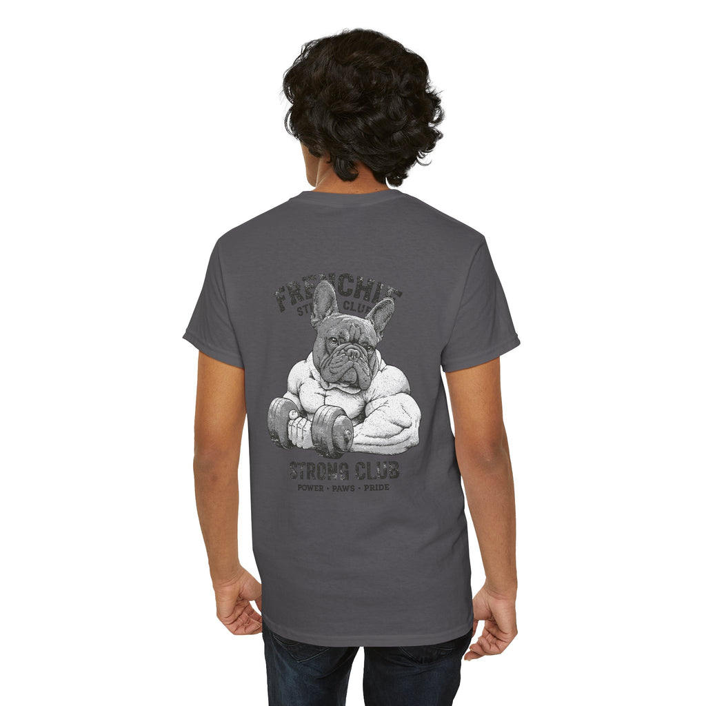 Frenchie Strong Club Vintage Gym T-Shirt | TankPaw™