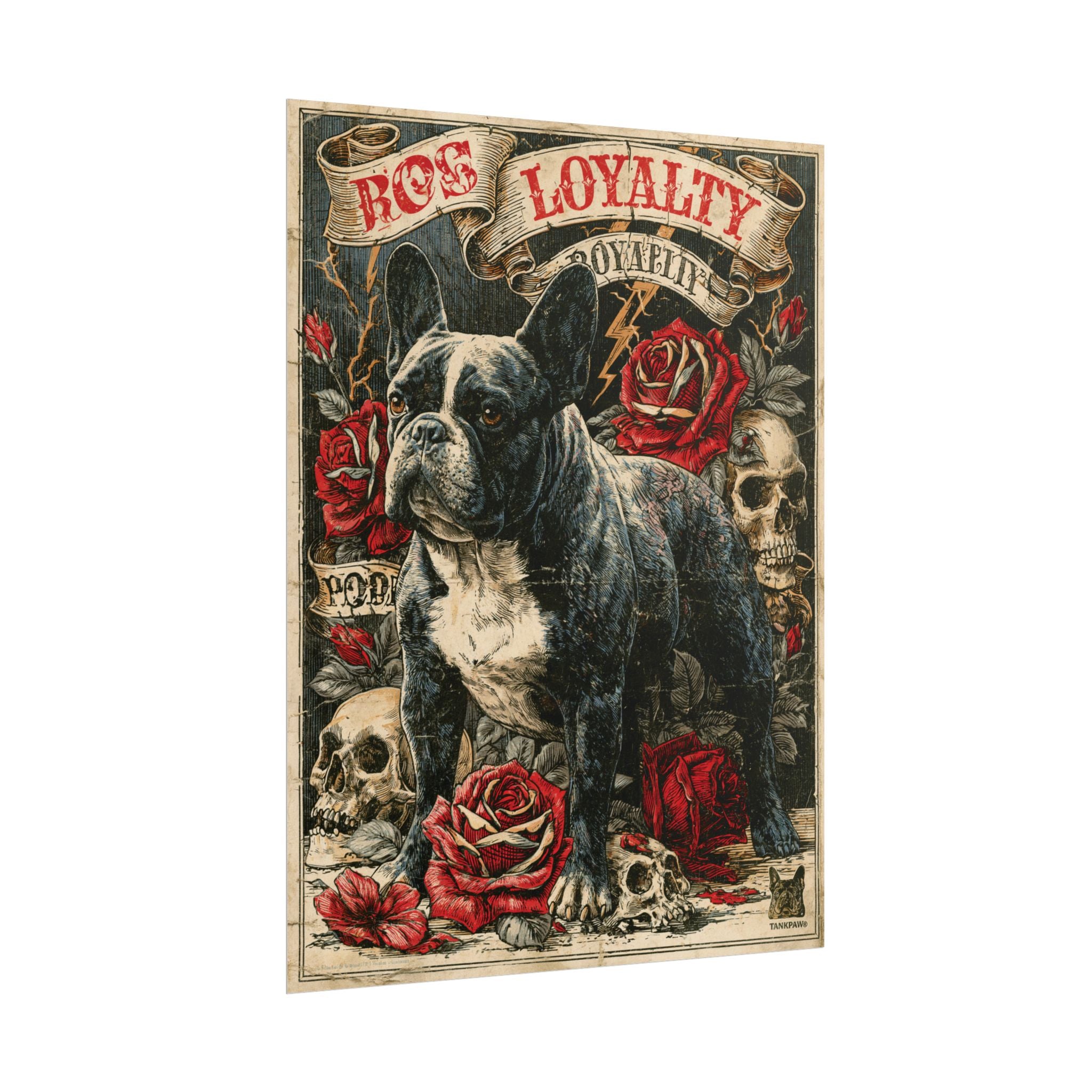TankPaw® French Bulldog Wall Art Poster – Premium Vintage Frenchie Decor