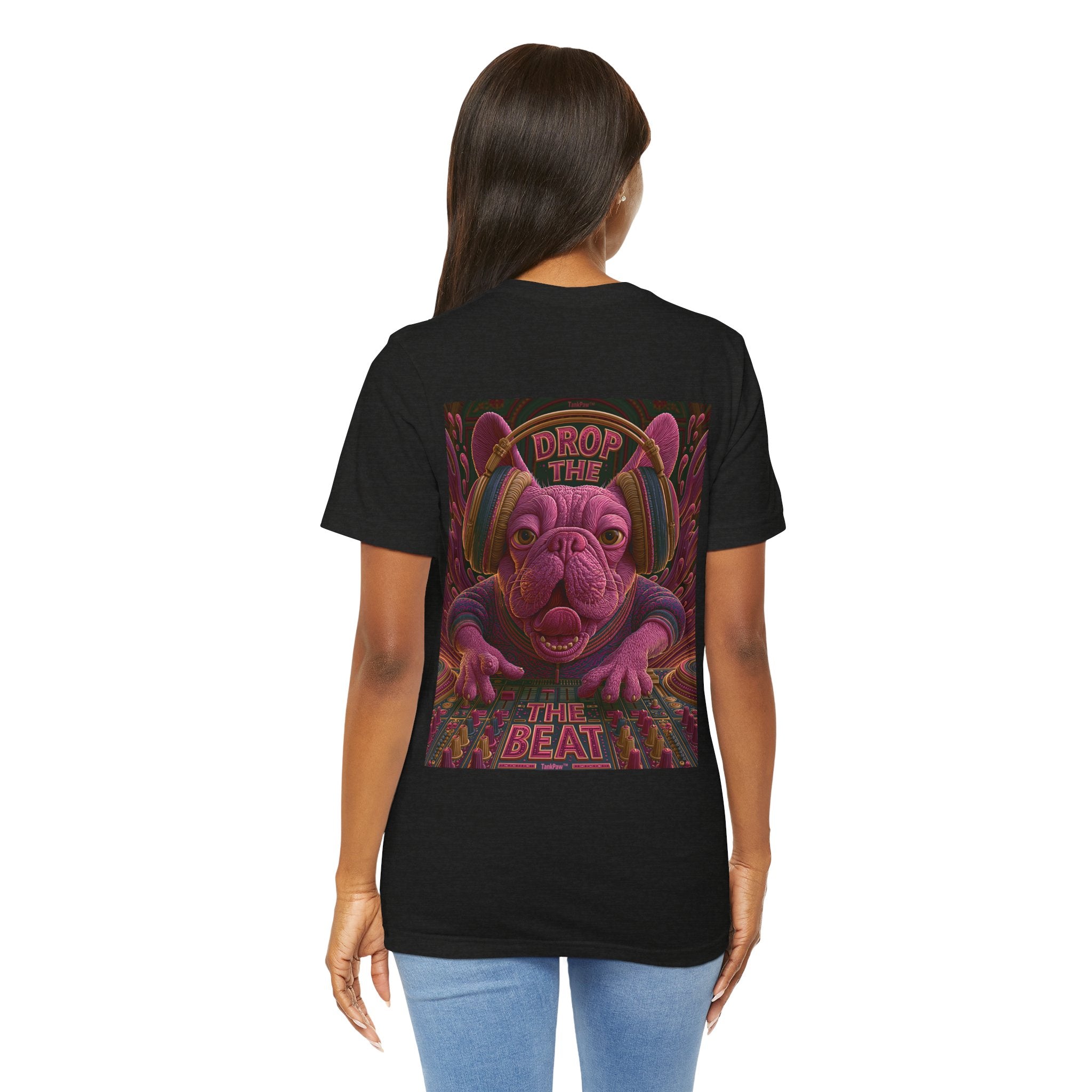 Electric French Bulldog T-Shirt – Neon DJ Dog Shirt for Music Lovers