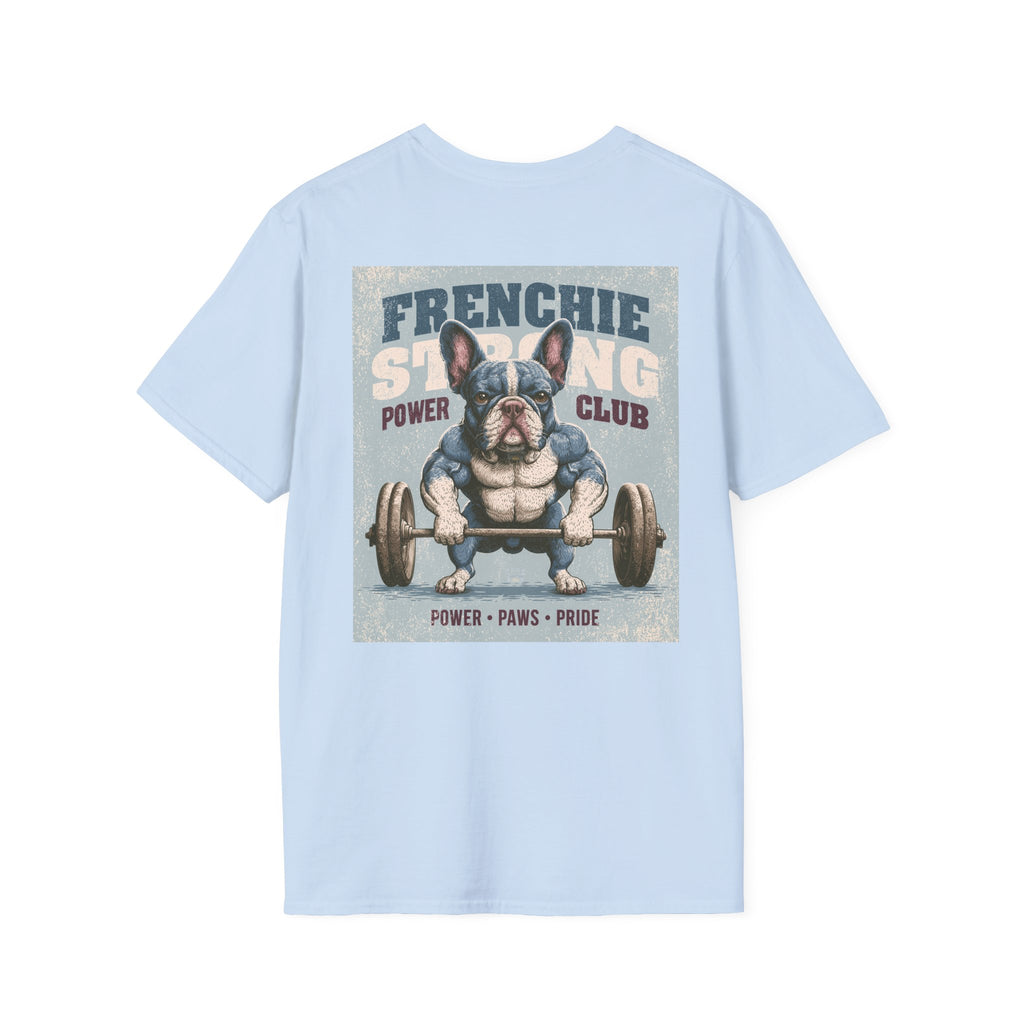 Muscle French Bulldog T-Shirt – Strong Frenchie Workout Shirt for Dog Lovers