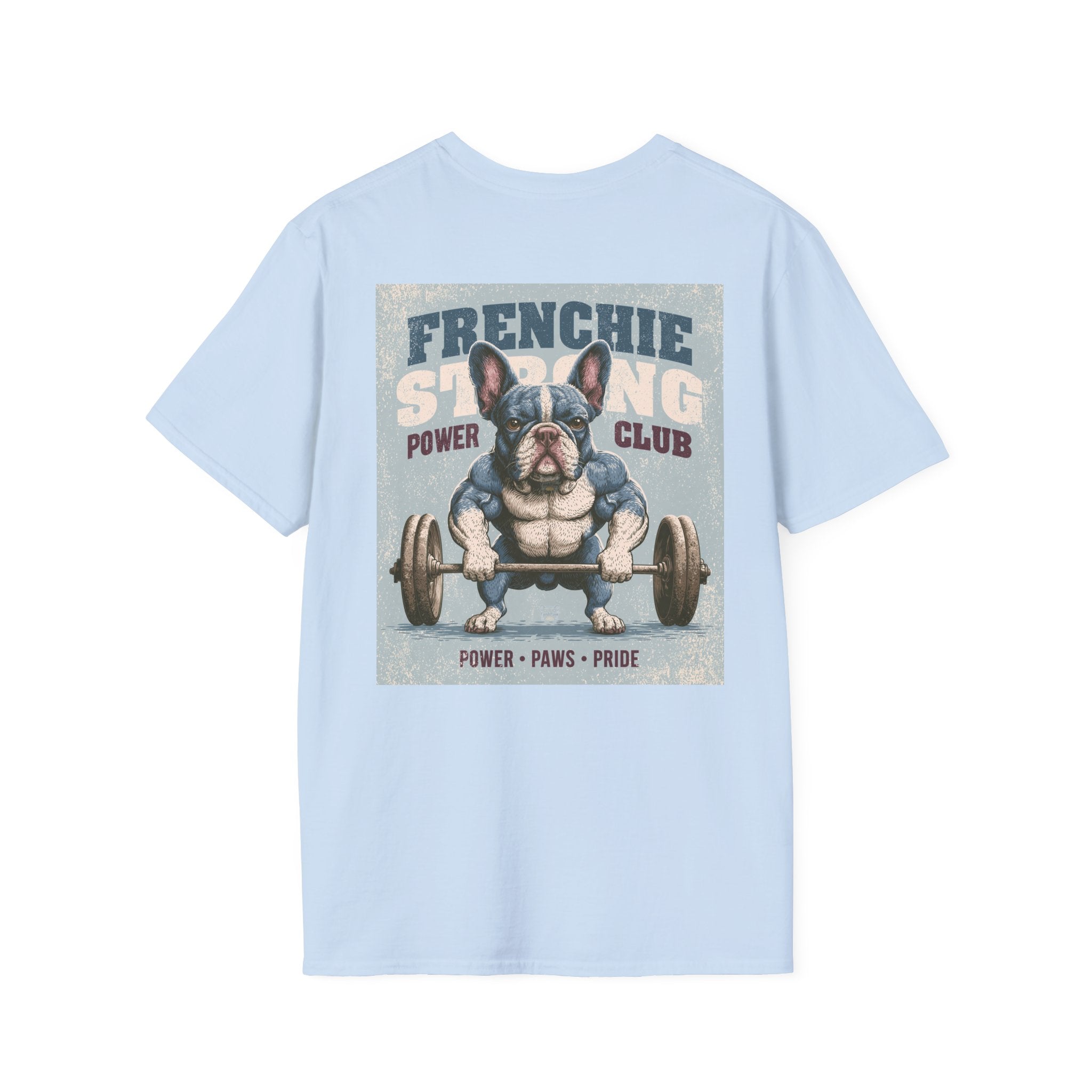 Muscle French Bulldog T-Shirt – Strong Frenchie Workout Shirt for Dog Lovers