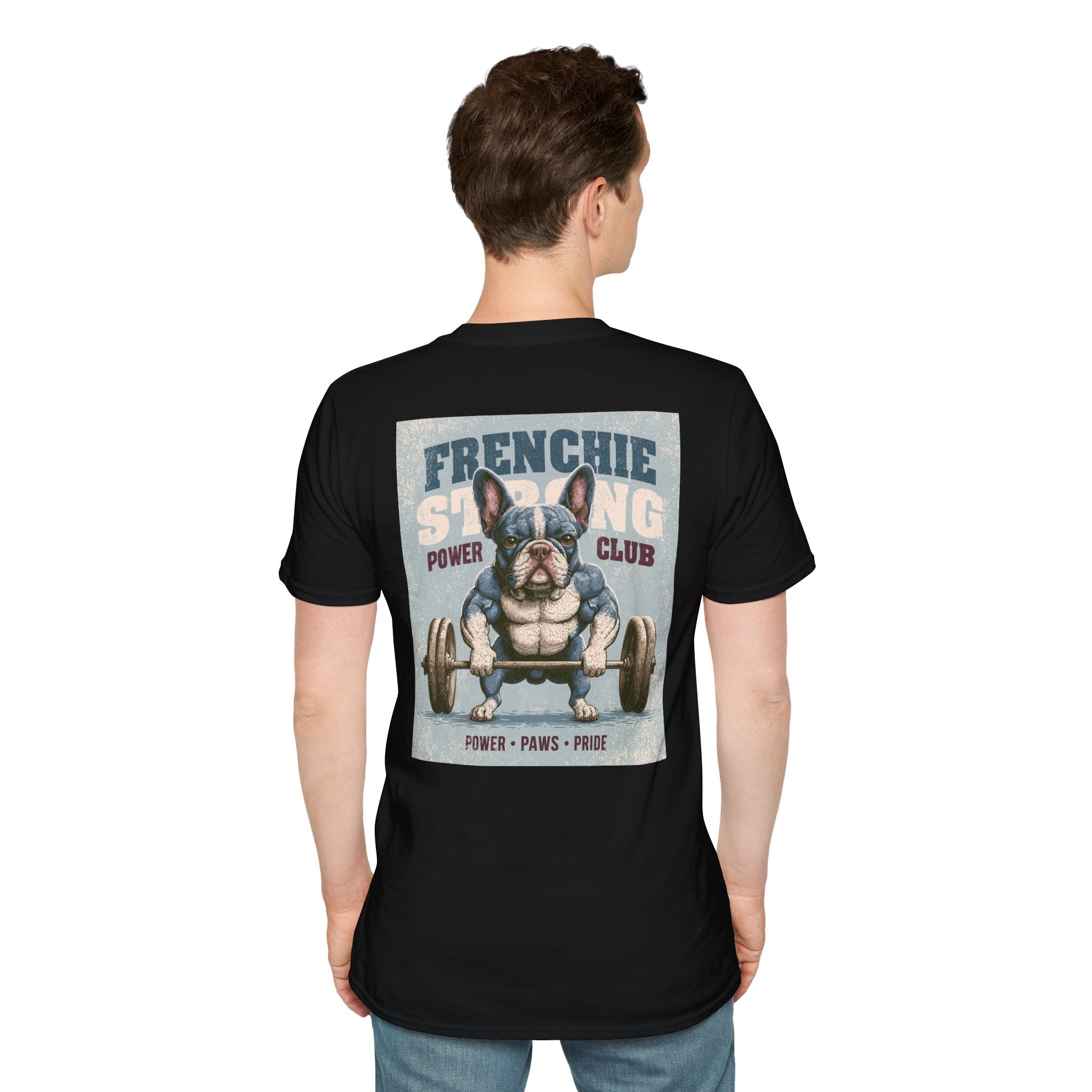 Muscle French Bulldog T-Shirt – Strong Frenchie Workout Shirt for Dog Lovers