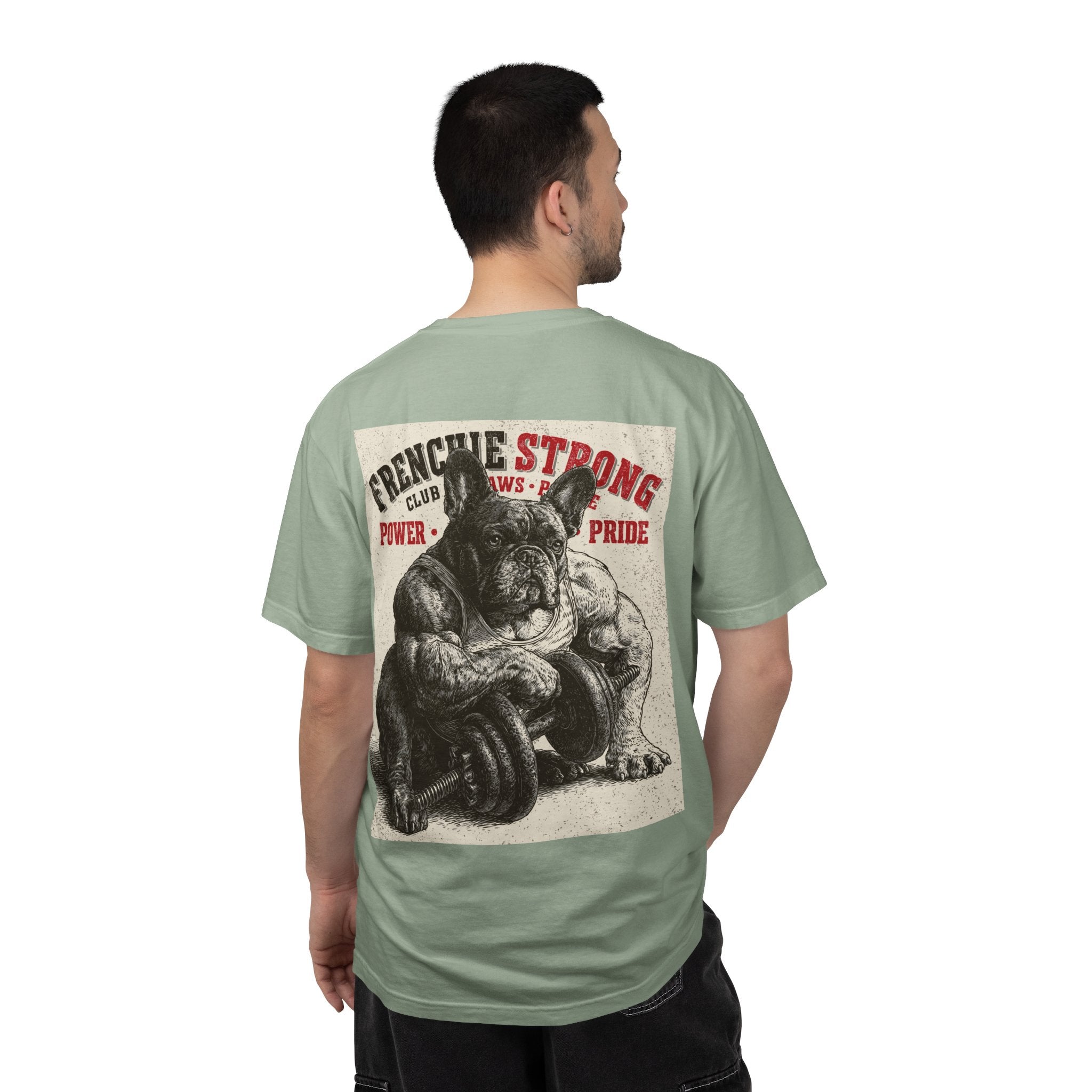 TankPaw® Frenchie Strong Club Premium T-Shirt – Vintage French Bulldog Graphic Tee