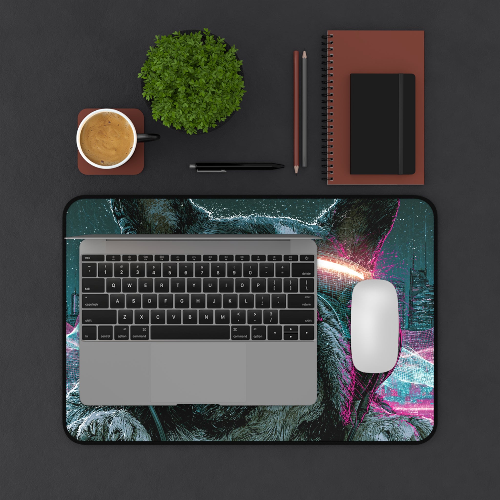 DJ French Bulldog Desk Mat – Gaming Mouse Pad for Music Lovers & Frenchie Fans
