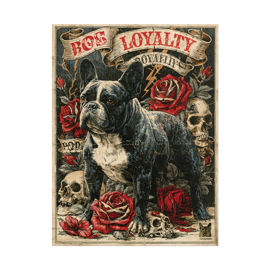 TankPaw® French Bulldog Wall Art Poster – Premium Vintage Frenchie Decor