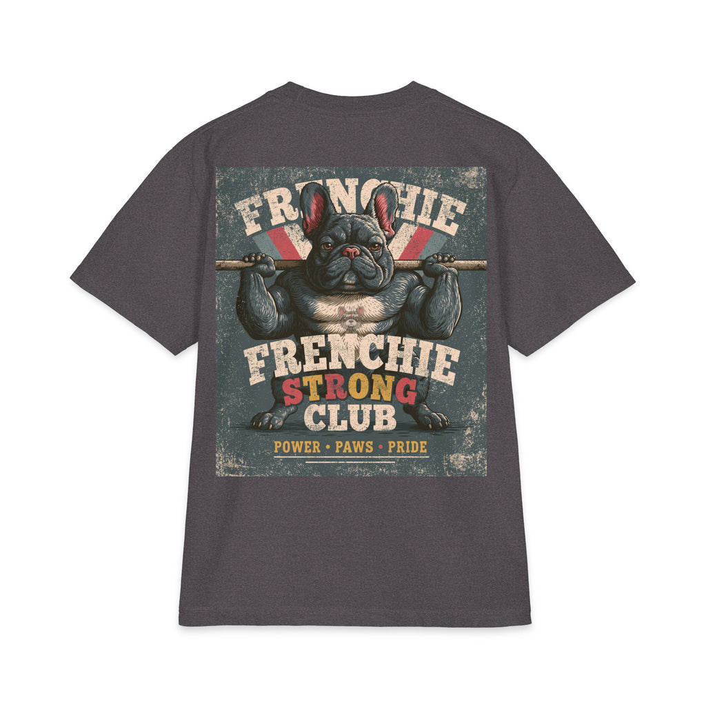 Frenchie Gains T-Shirt – Funny Muscle Dog Workout Shirt