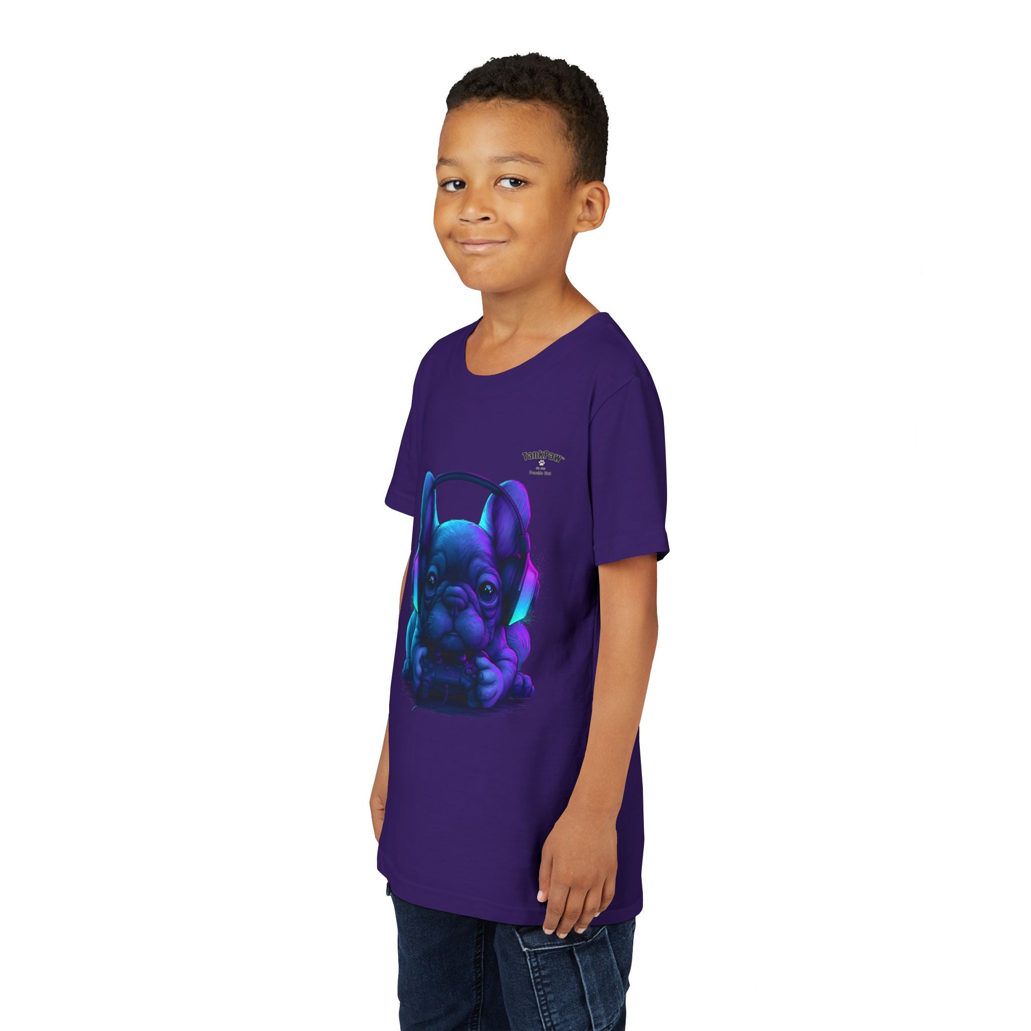 Youth French Bulldog Graphic T-Shirt – Cool Frenchie Tee for Kids & Teens