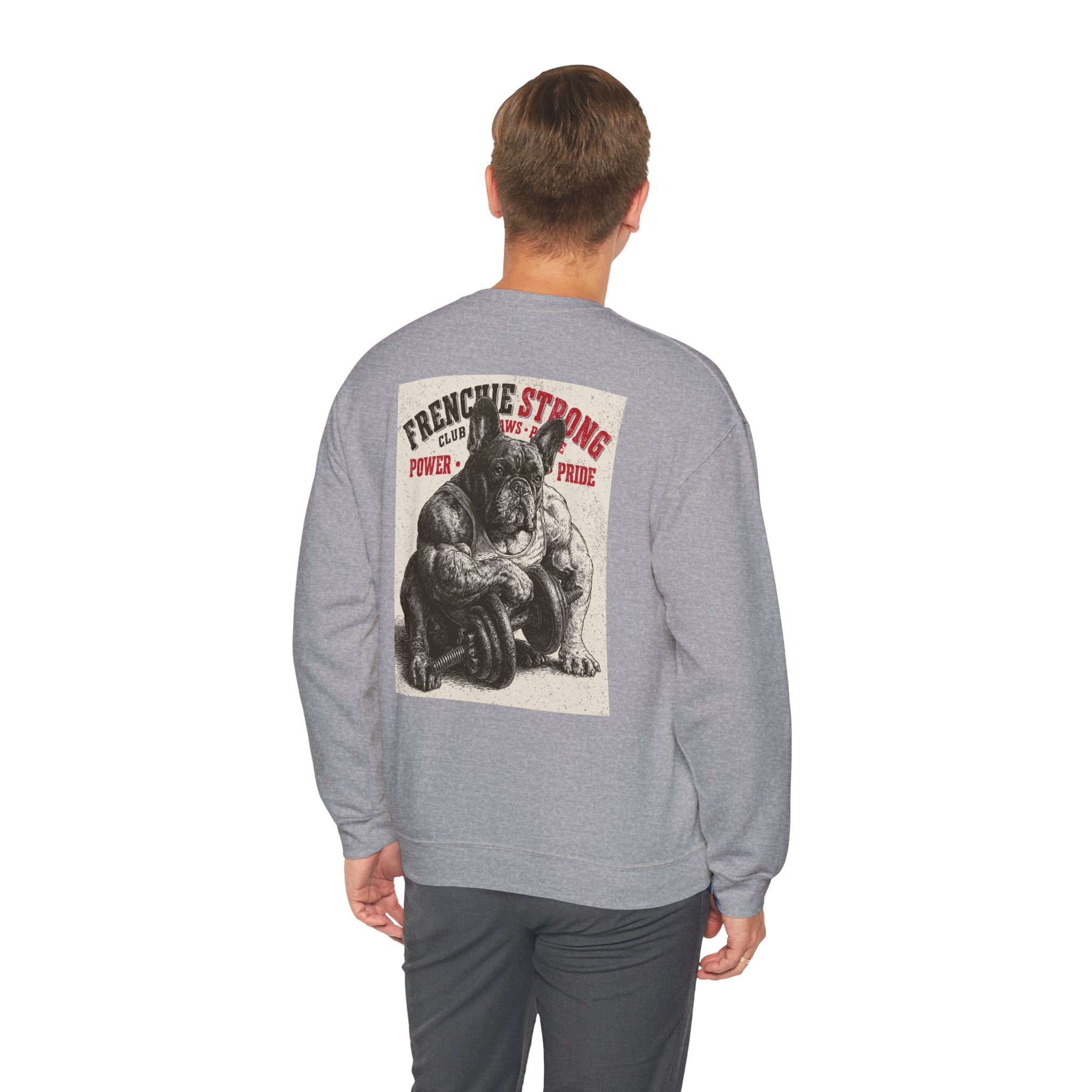 TankPaw® Frenchie Strong Club Premium Sweatshirt – Vintage French Bulldog Crewneck
